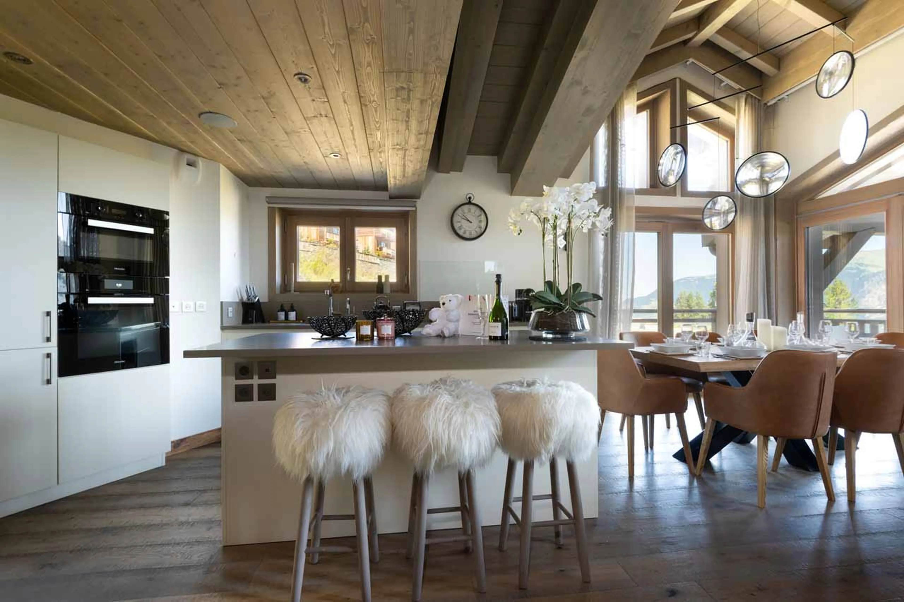 Kitchen at Chalet Ursus in Courchevel 1650