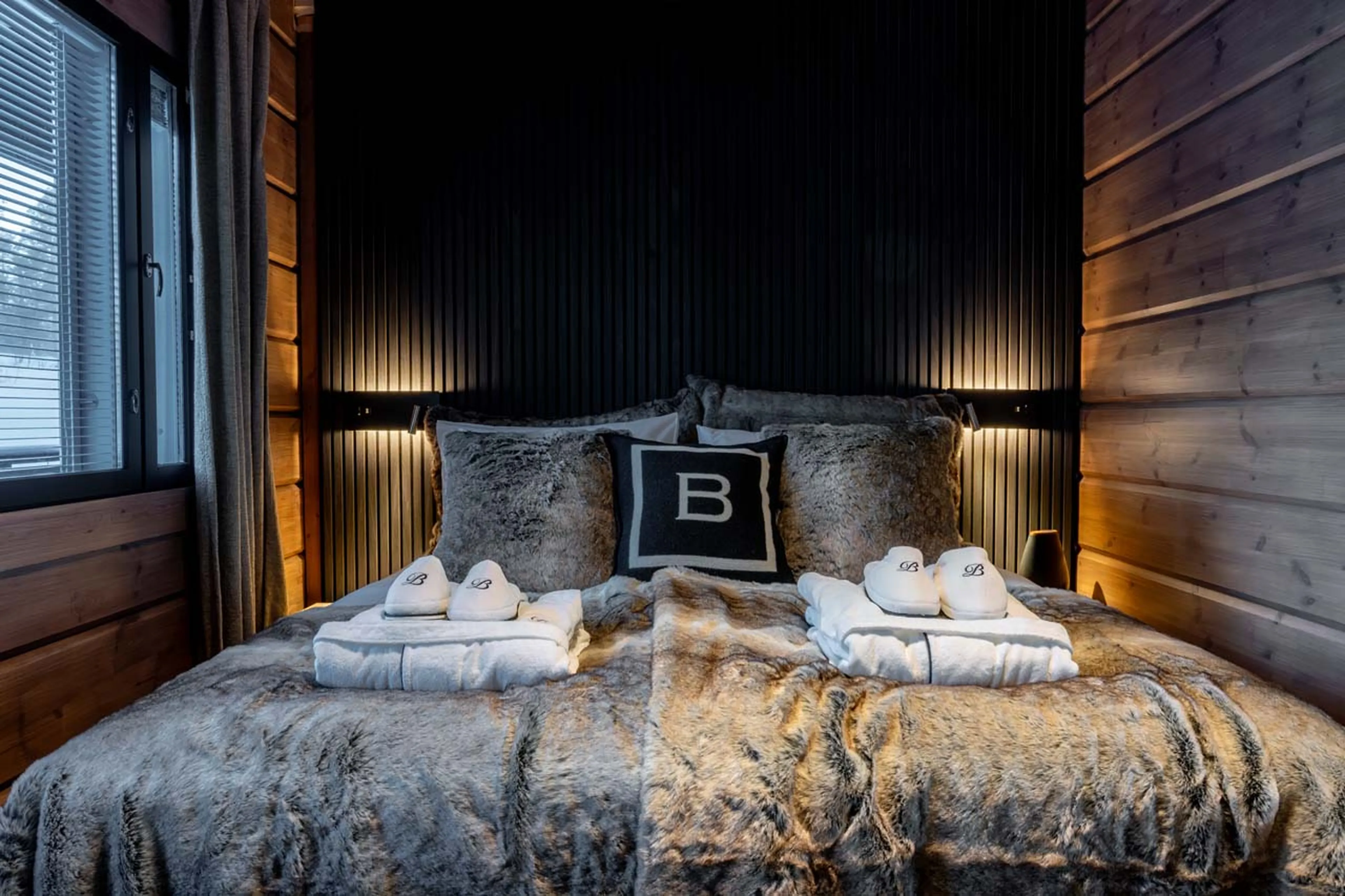 Bedroom three at Chalet Utsu in Levi, Finland