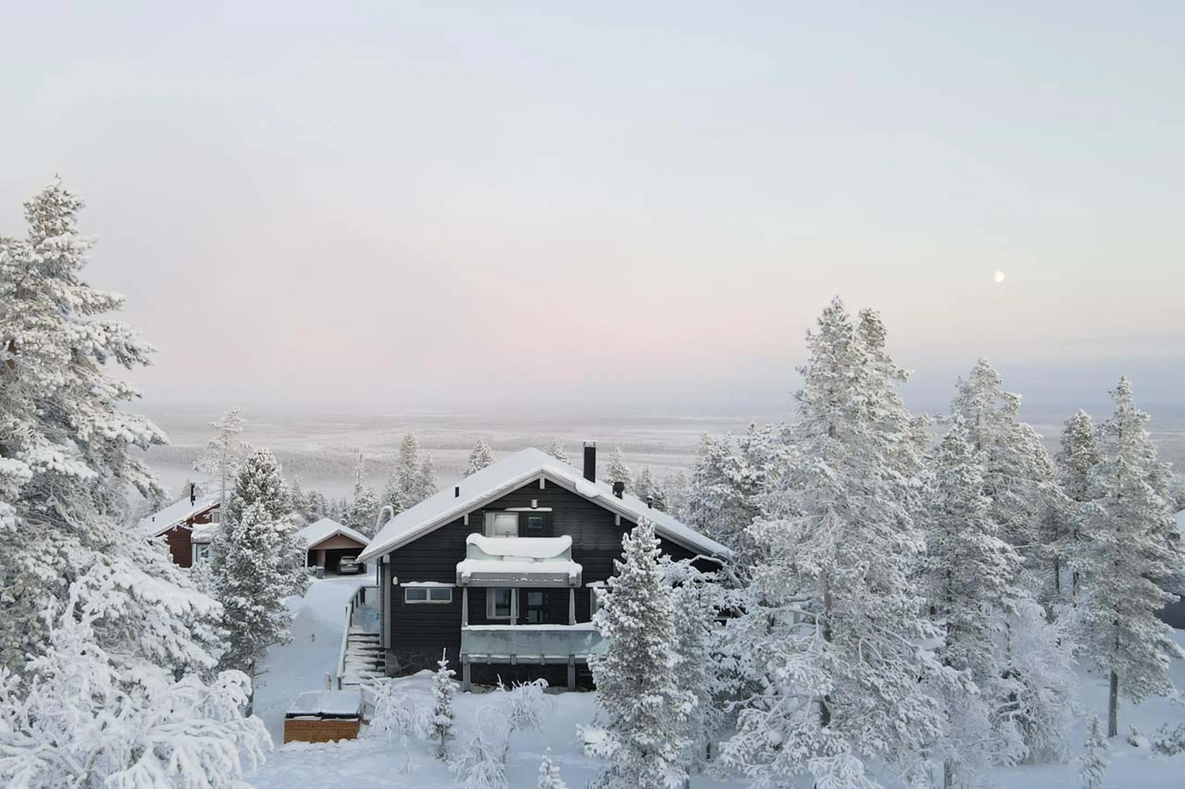 Exterior of Chalet Utsu in Levi, Finland