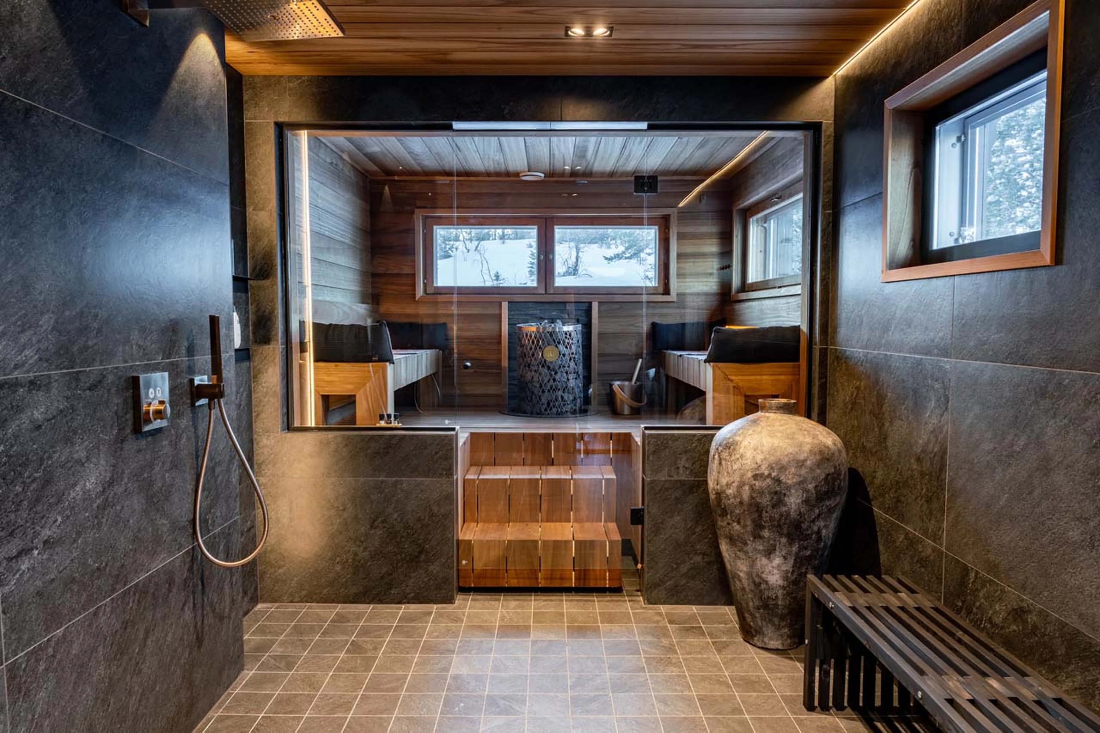 Spa at Chalet Utsu in Levi, Finland