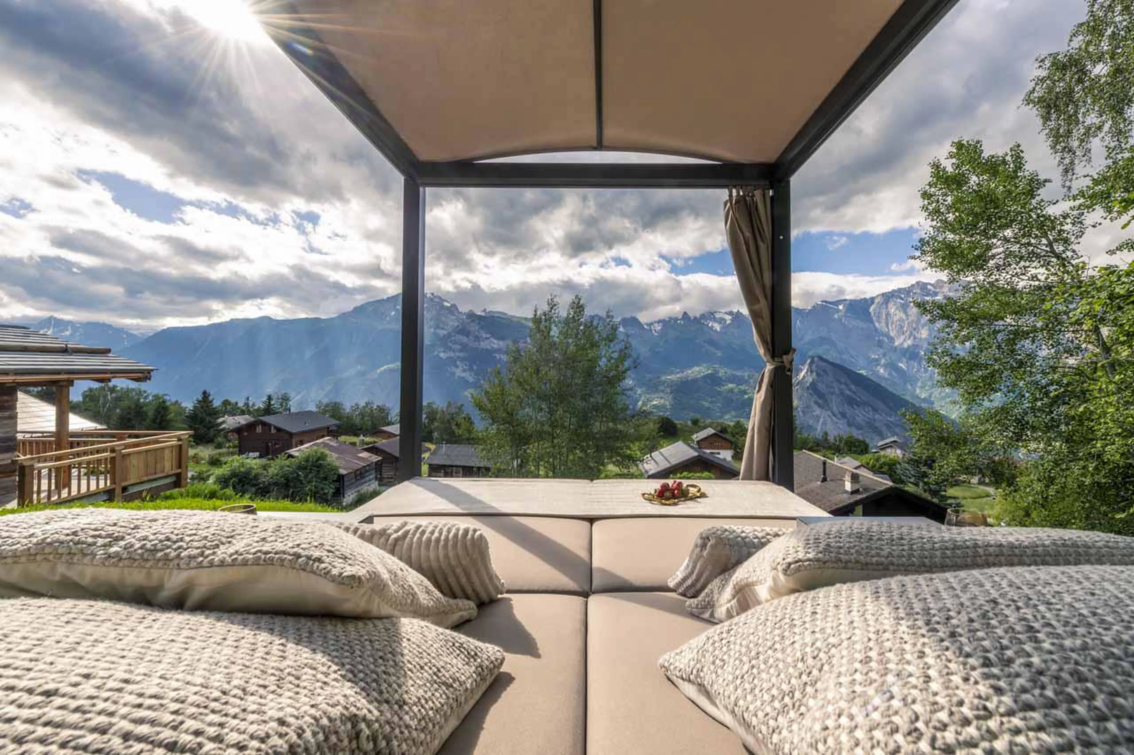 Day bed at Chalet V in La Tzoumaz