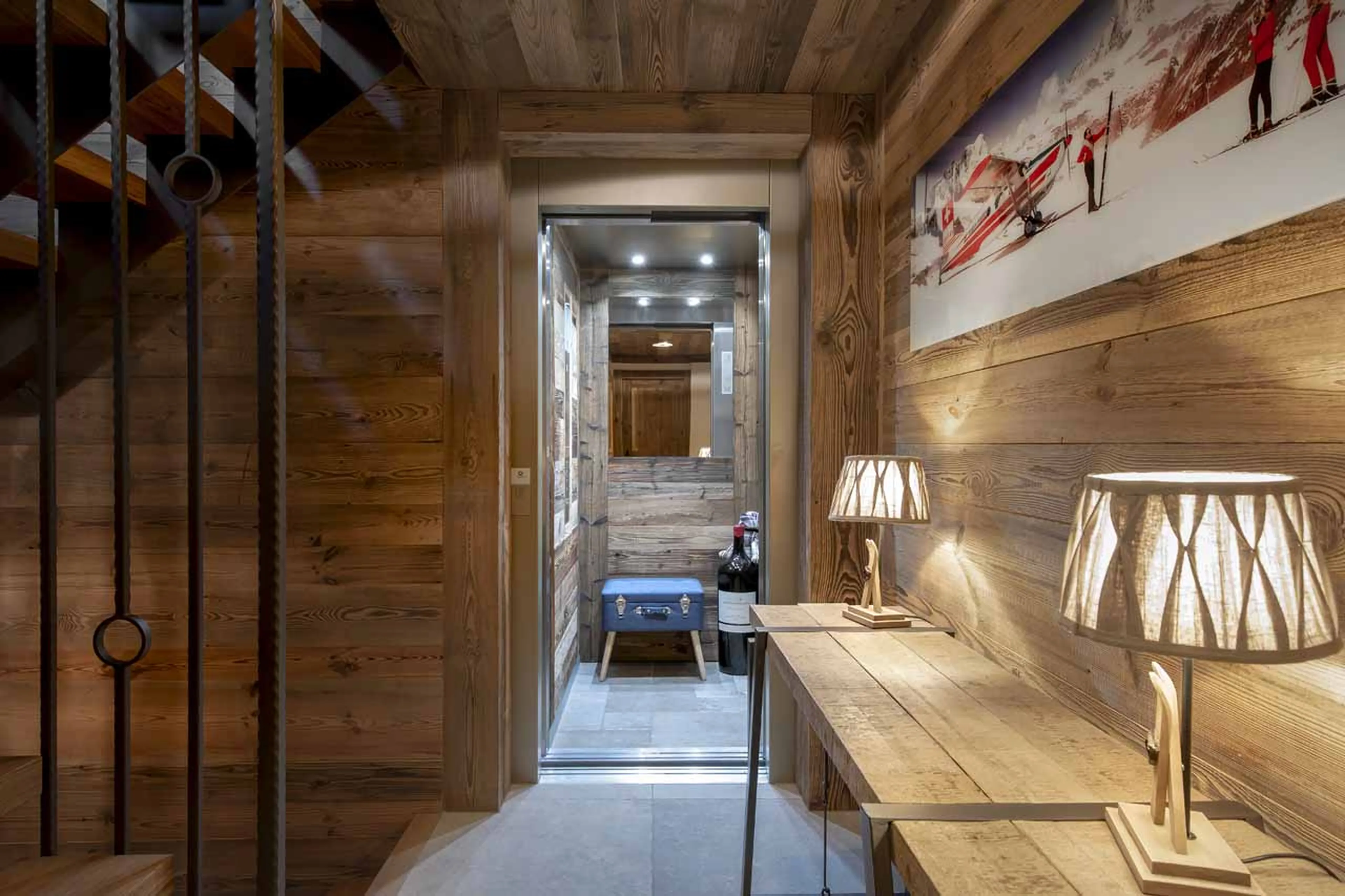 Hallway at Chalet V in La Tzoumaz