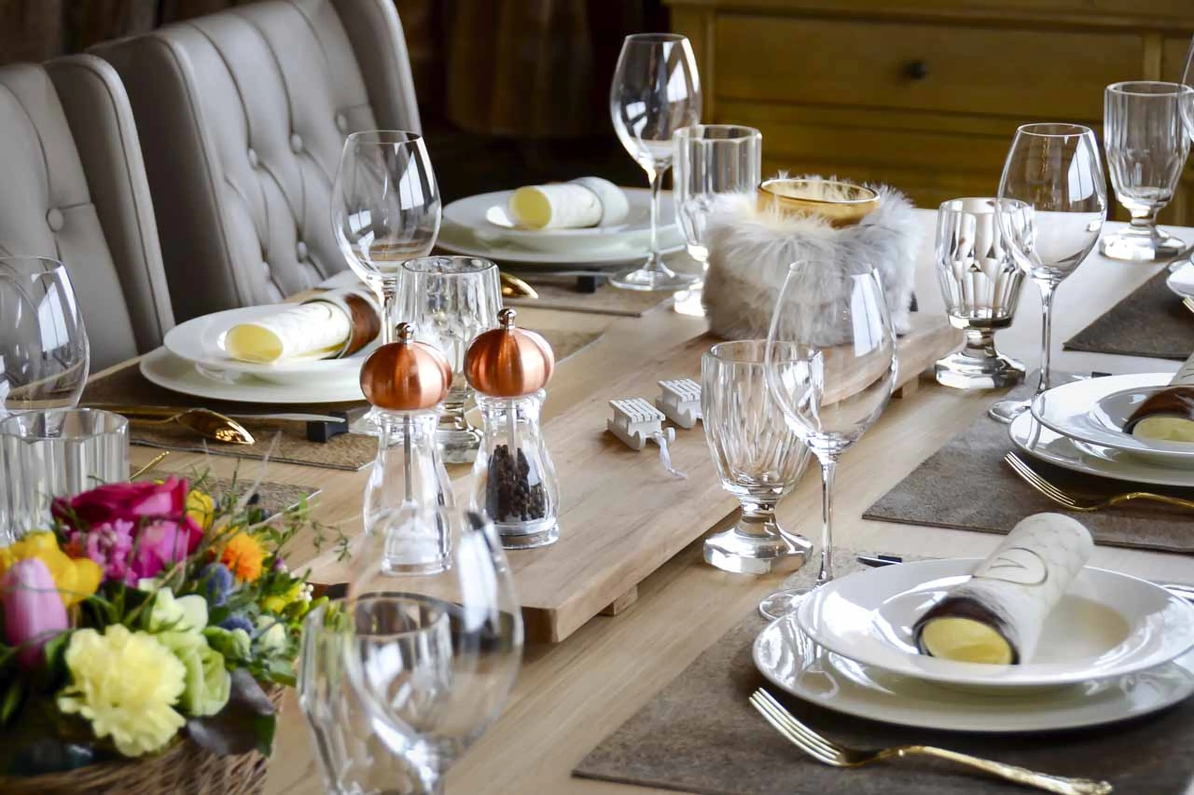 Dining at Chalet V in La Tzoumaz