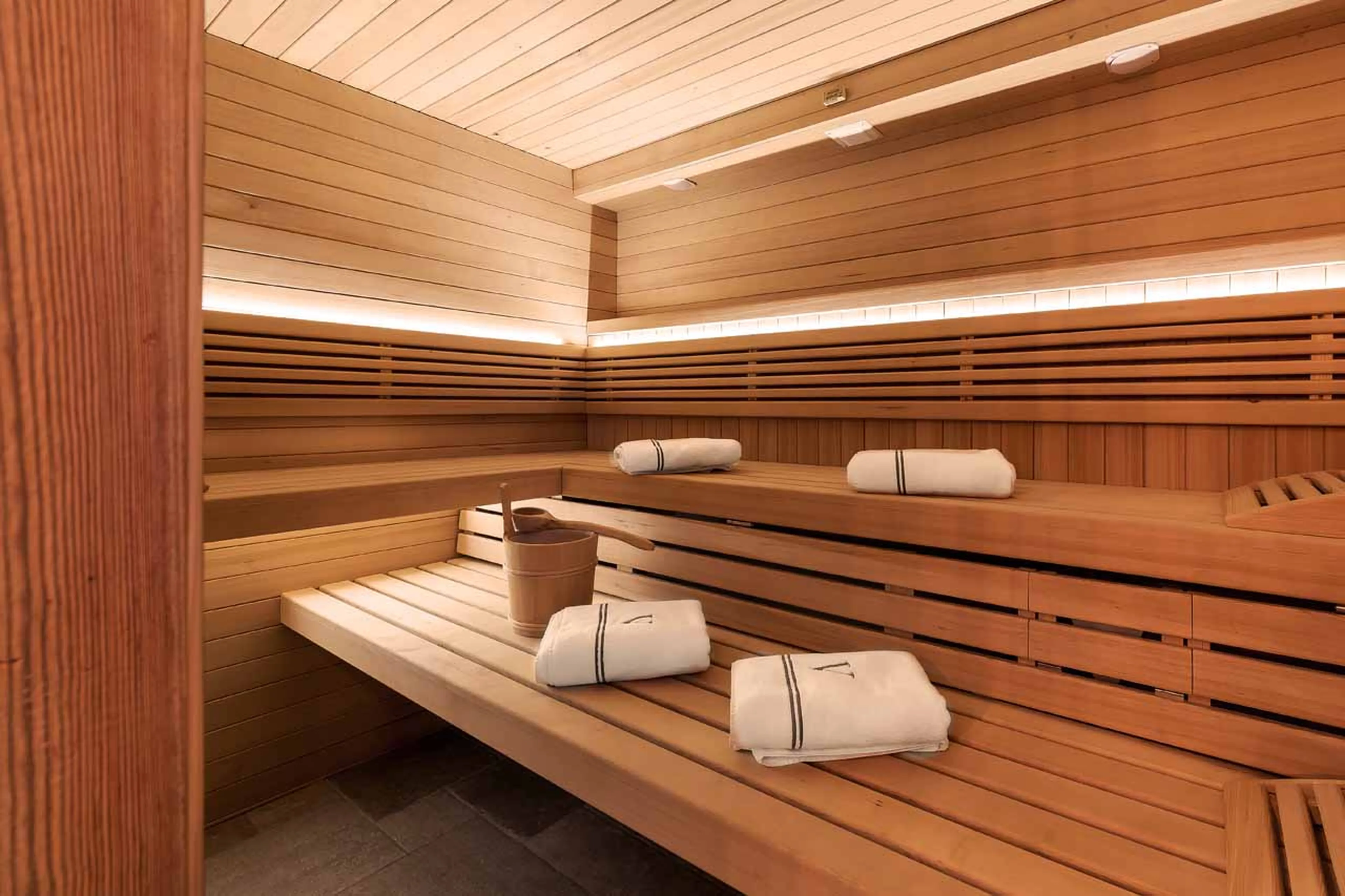 Sauna at Chalet V in La Tzoumaz