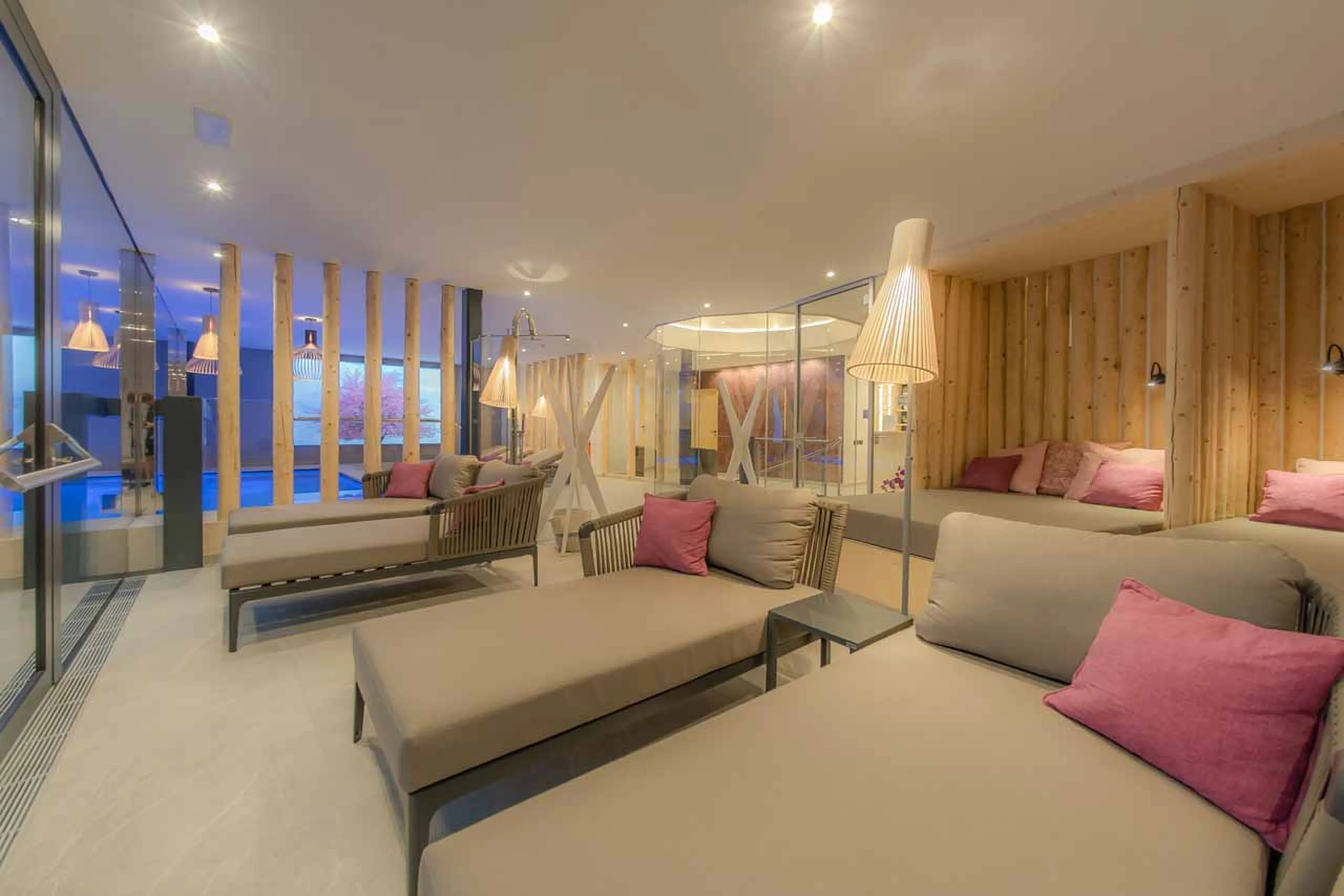 Spa relaxation area at Apartment Selva in Val Gardena