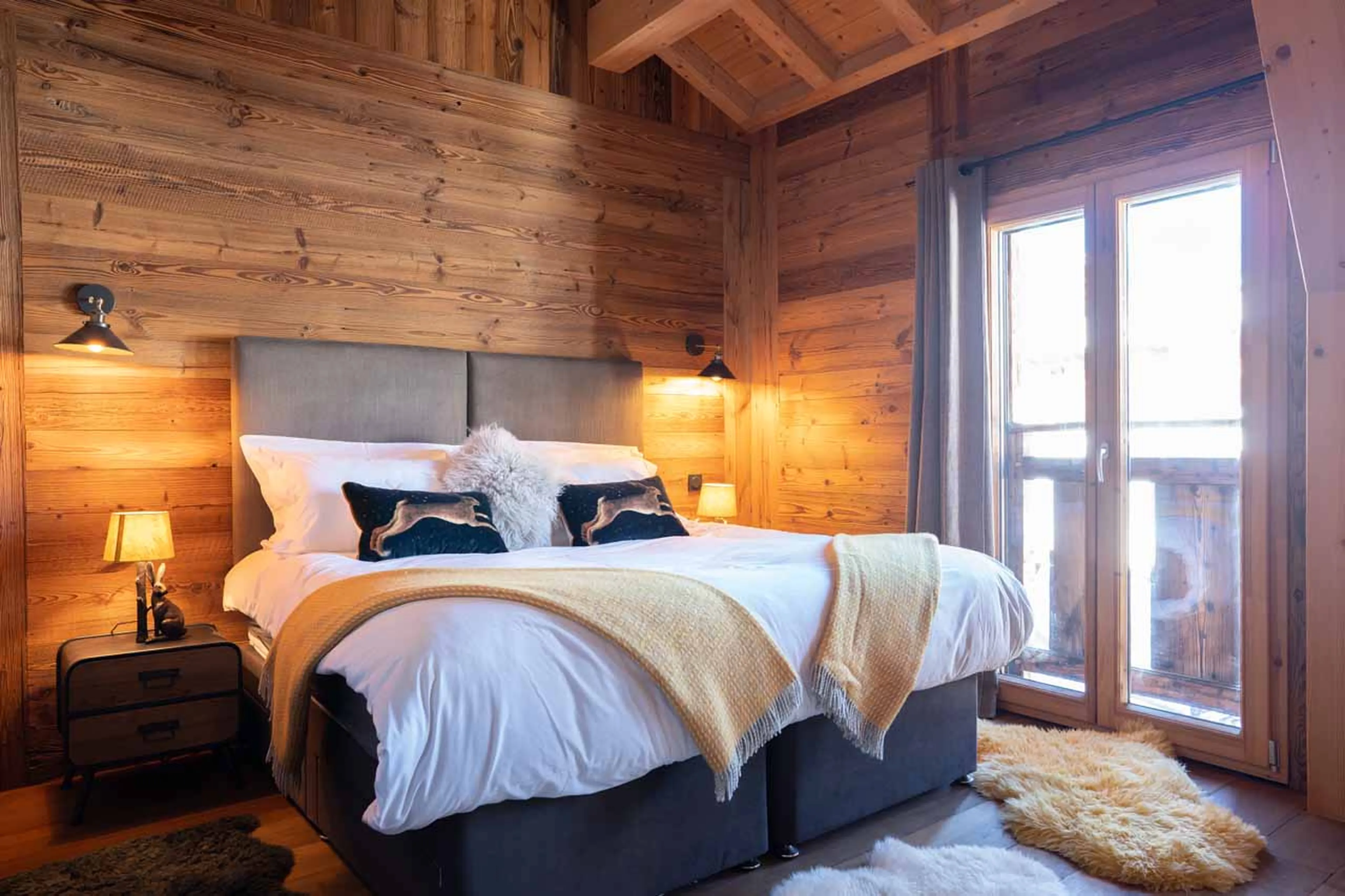 Bedroom three at Chalet Valambrun in Les Gets