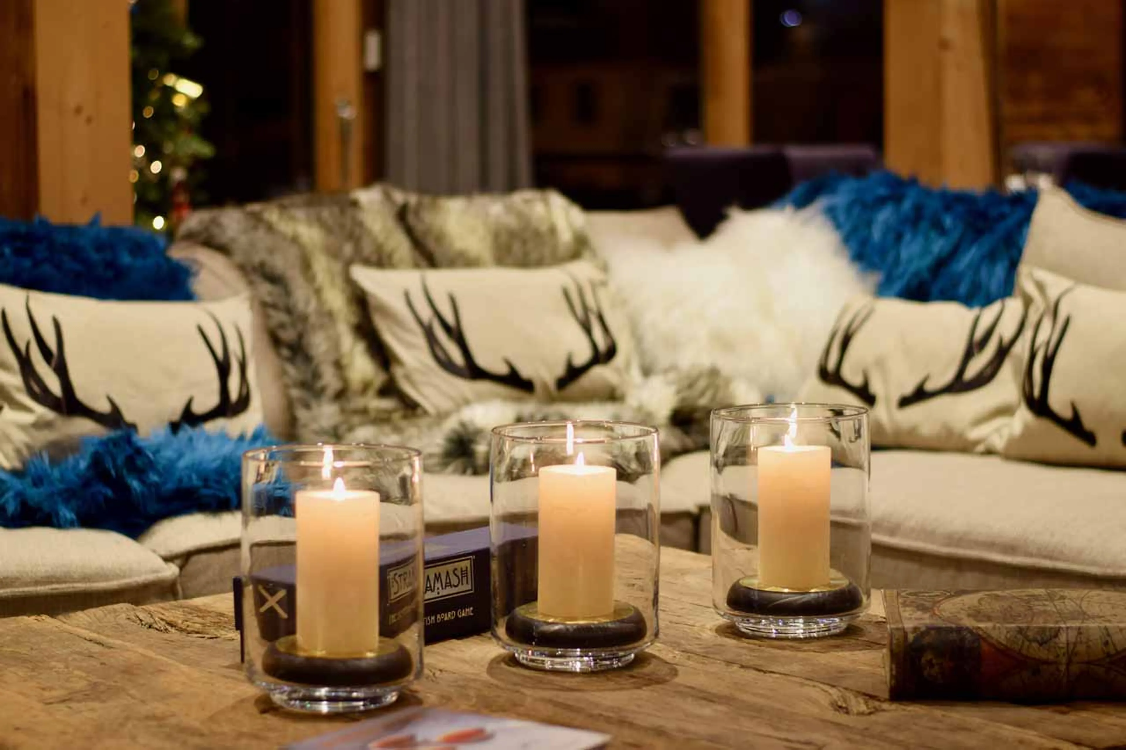 Sofas at Chalet Valambrun in Les Gets