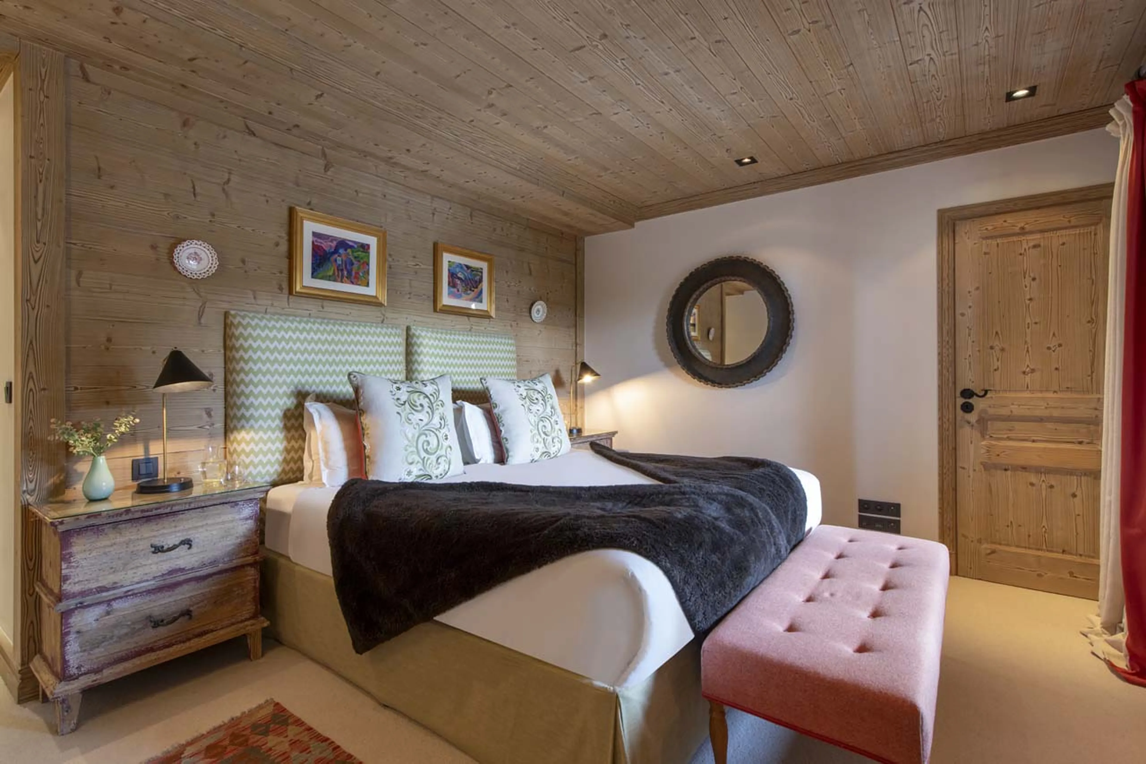 Bedroom two at Chalet Valentine in Meribel