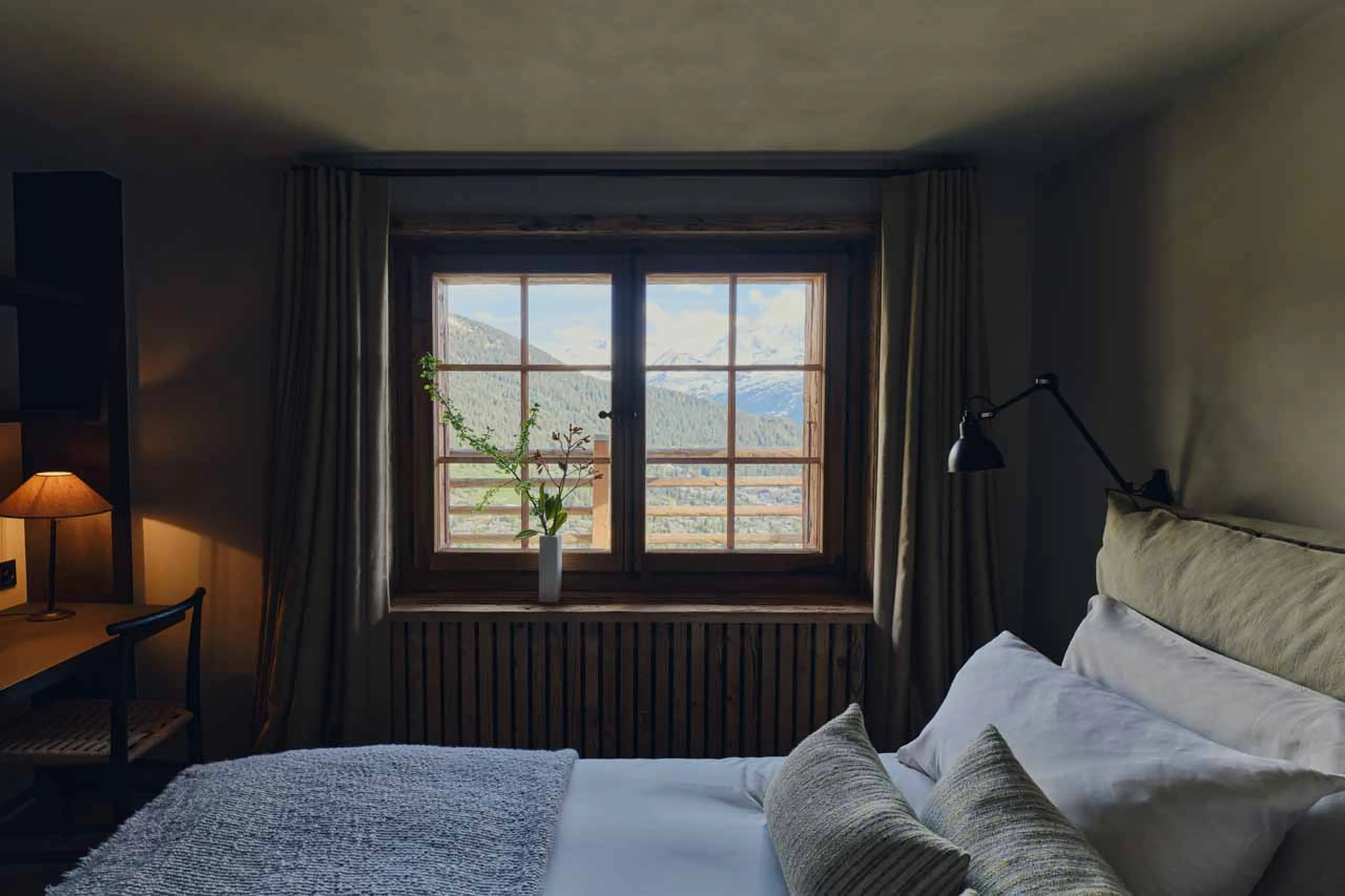 Bedroom 1 at Vallon D'Arbi in Verbier