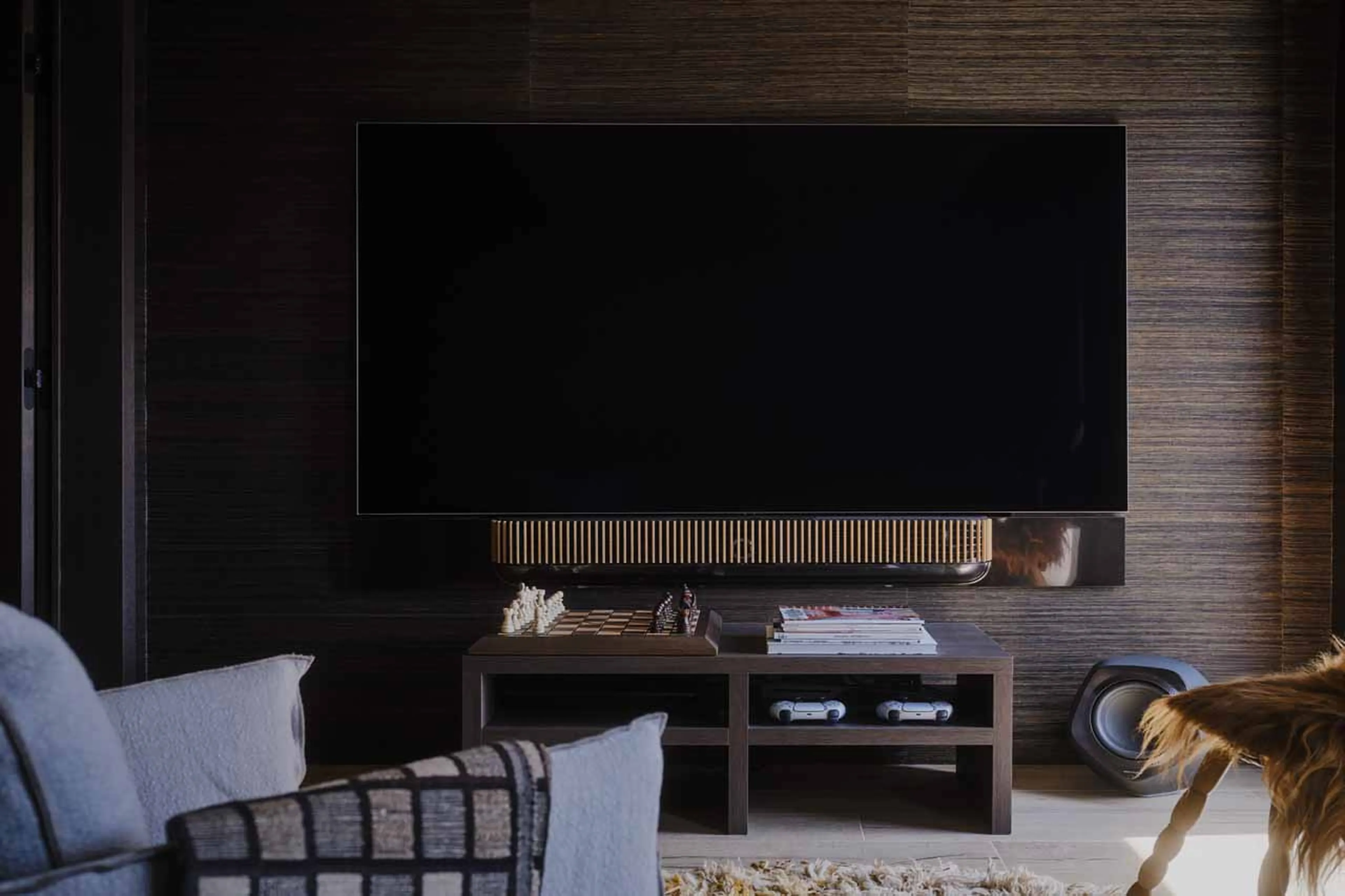 TV room at Vallon D'Arbi in Verbier
