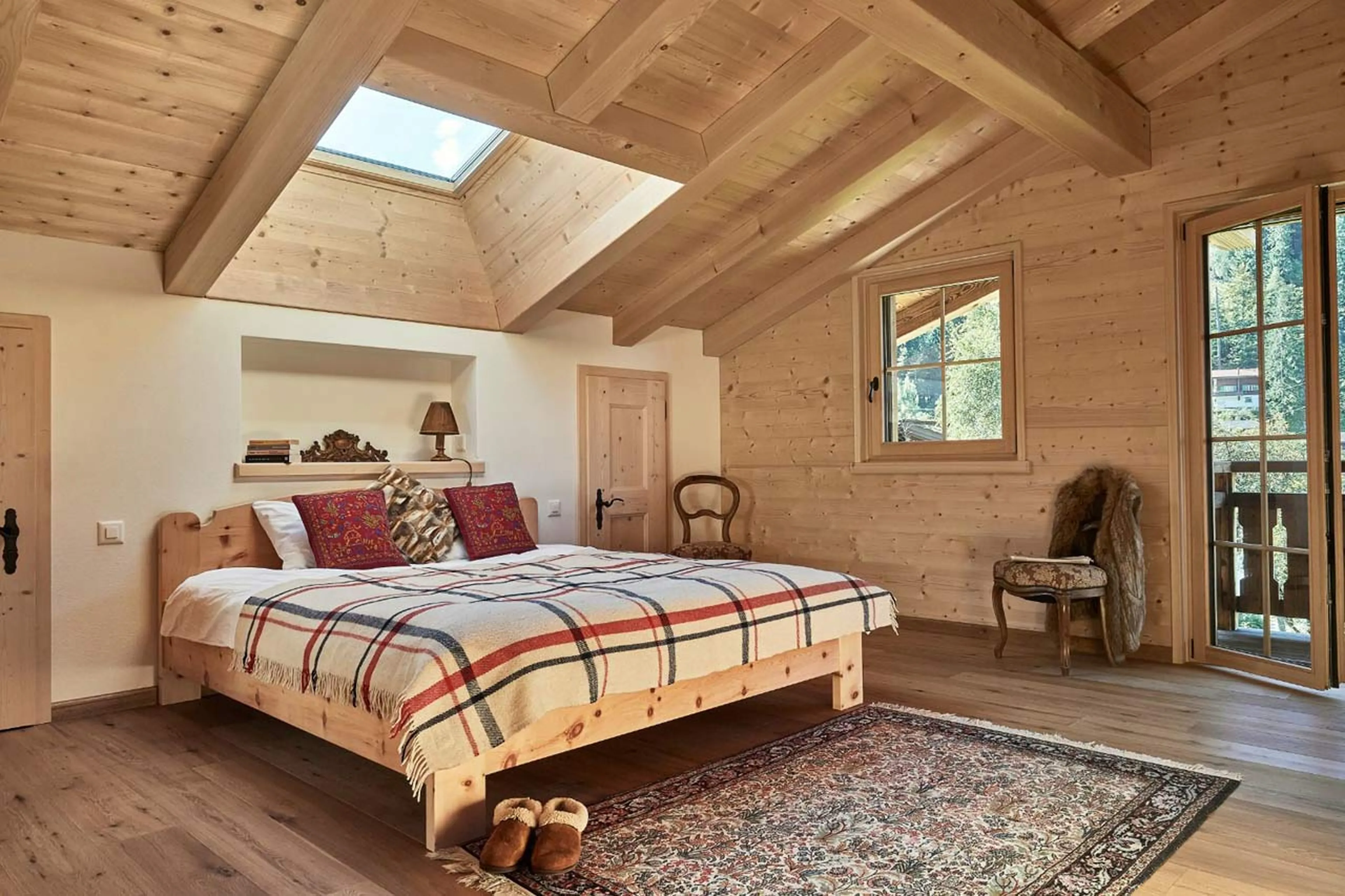 Bedroom two at Chalet Verbena in Klosters