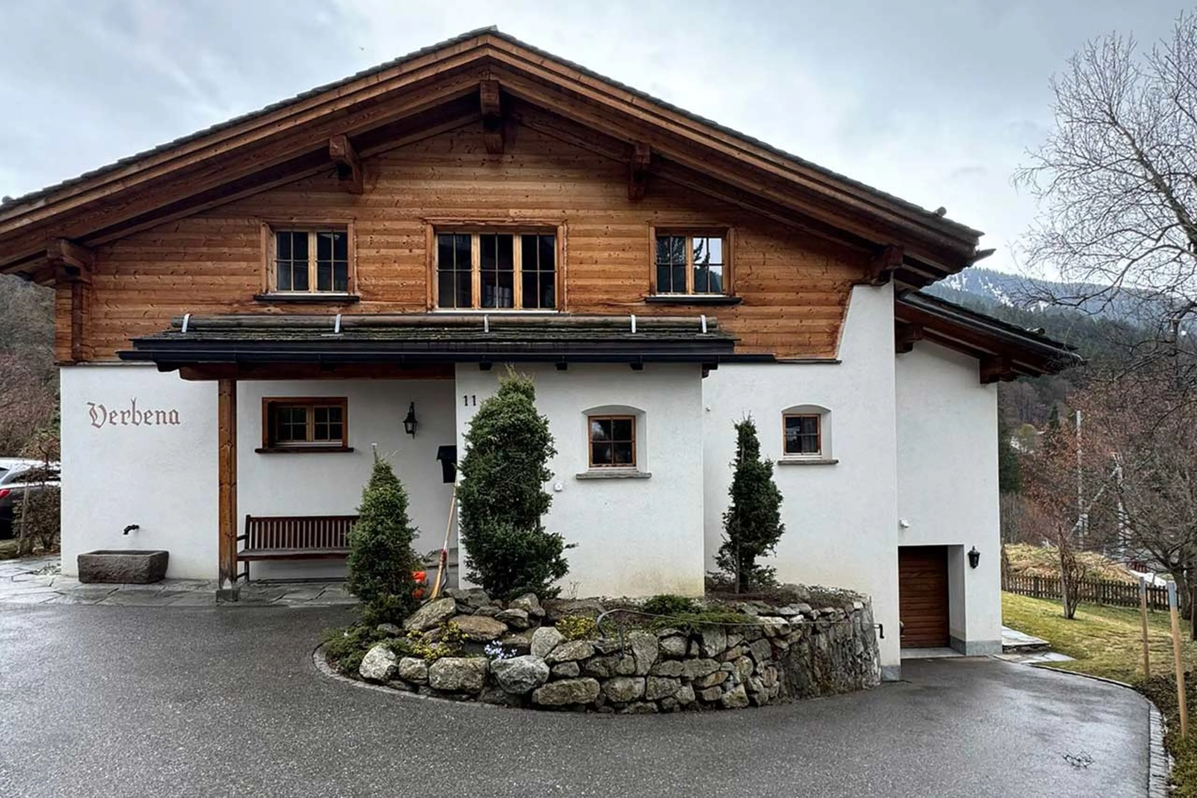 Chalet exterior of Chalet Verbena in Klosters