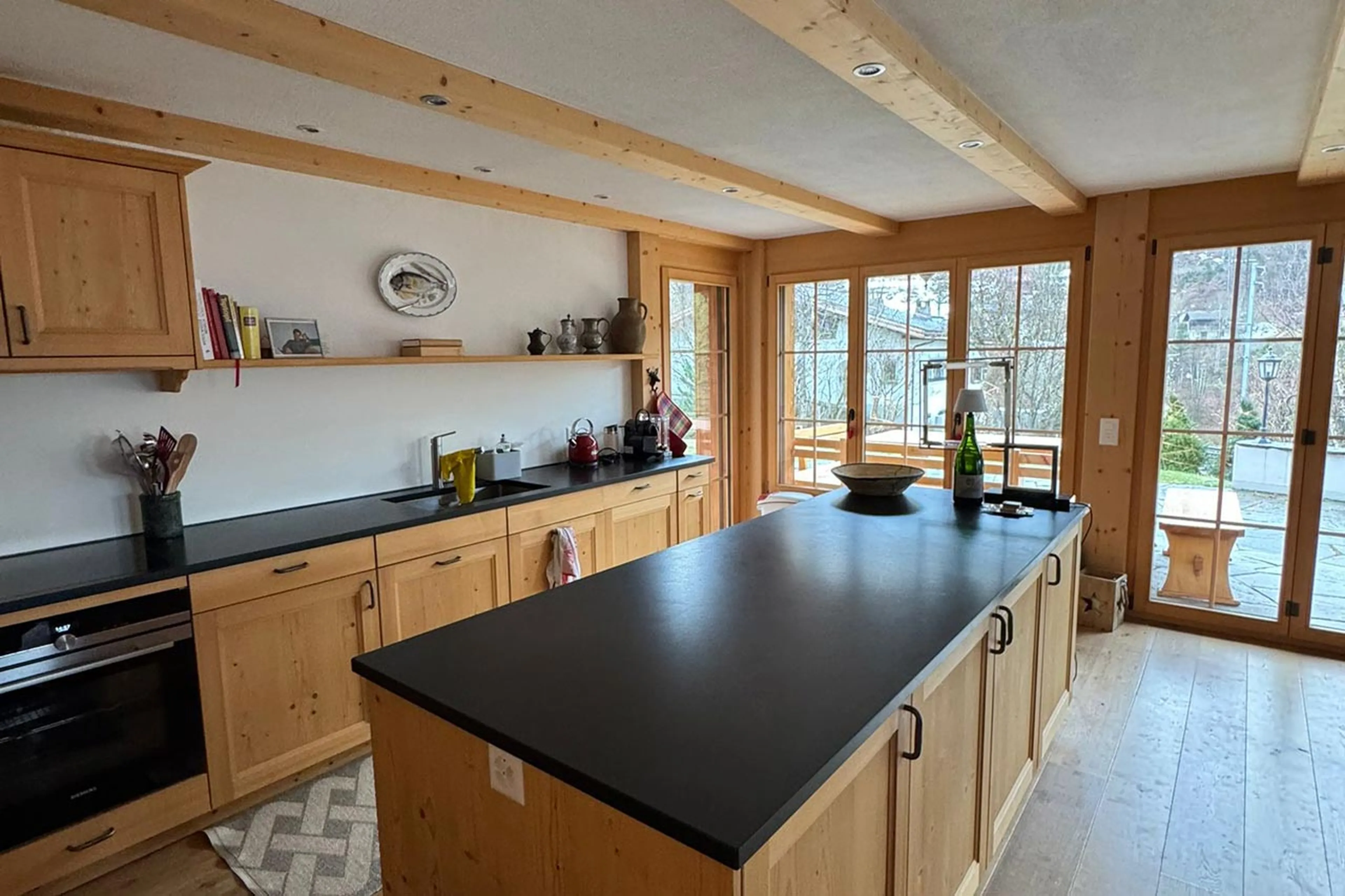 Kitchen at Chalet Verbena in Klosters