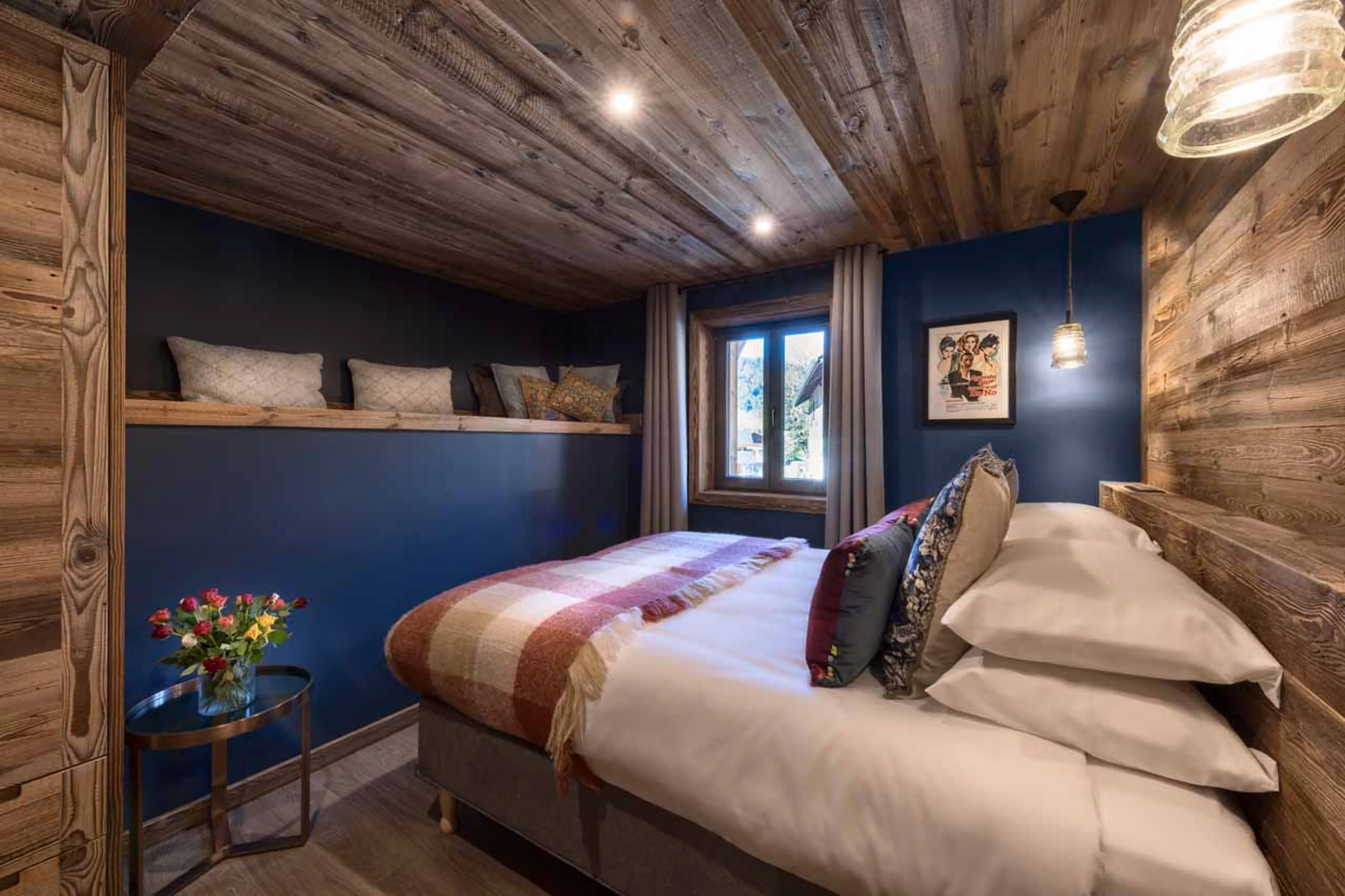 Bedroom three double at Chalet Vesper in Morzine