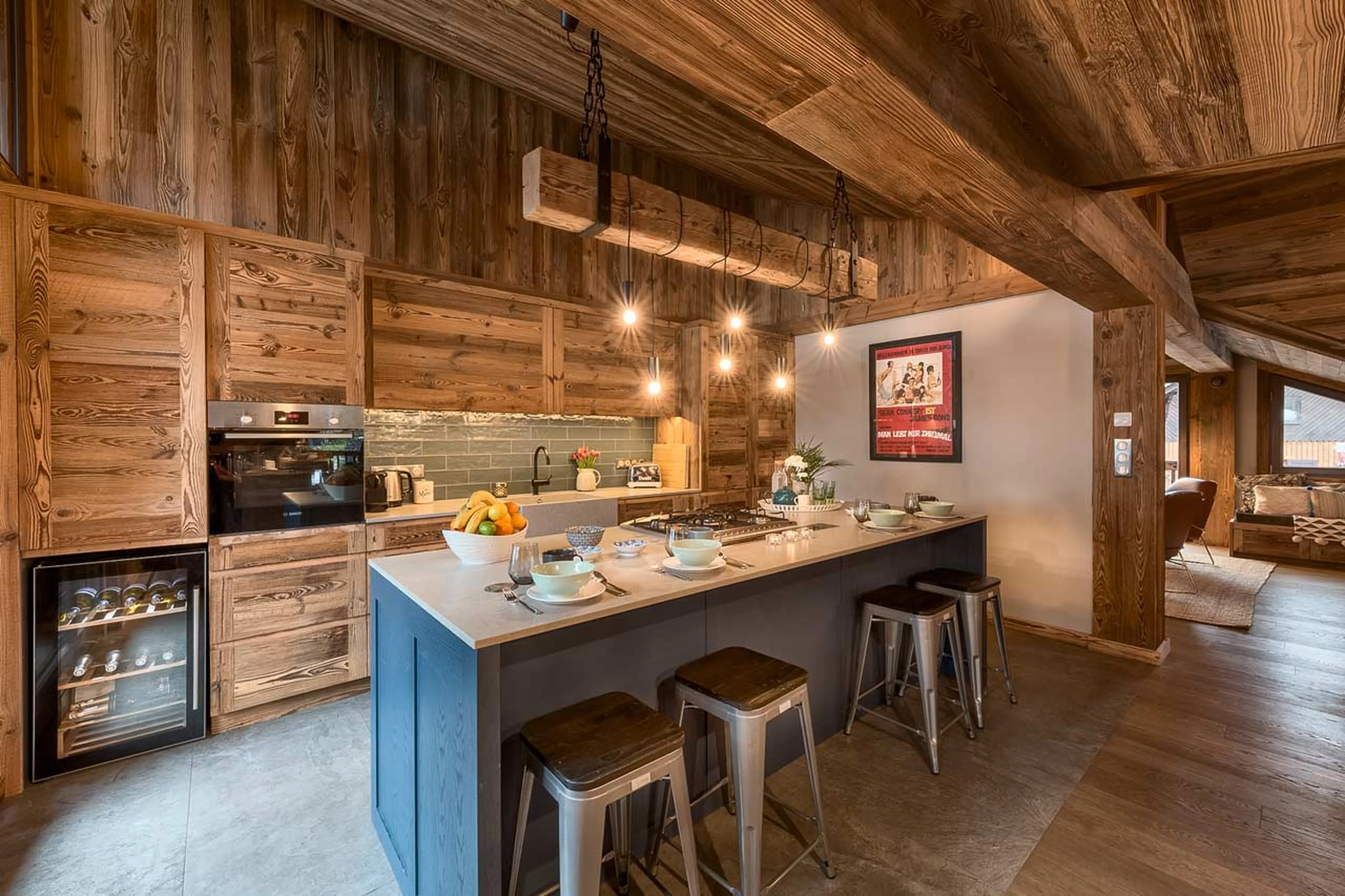 Well-equipped kitchen at Chalet Vesper in Morzine