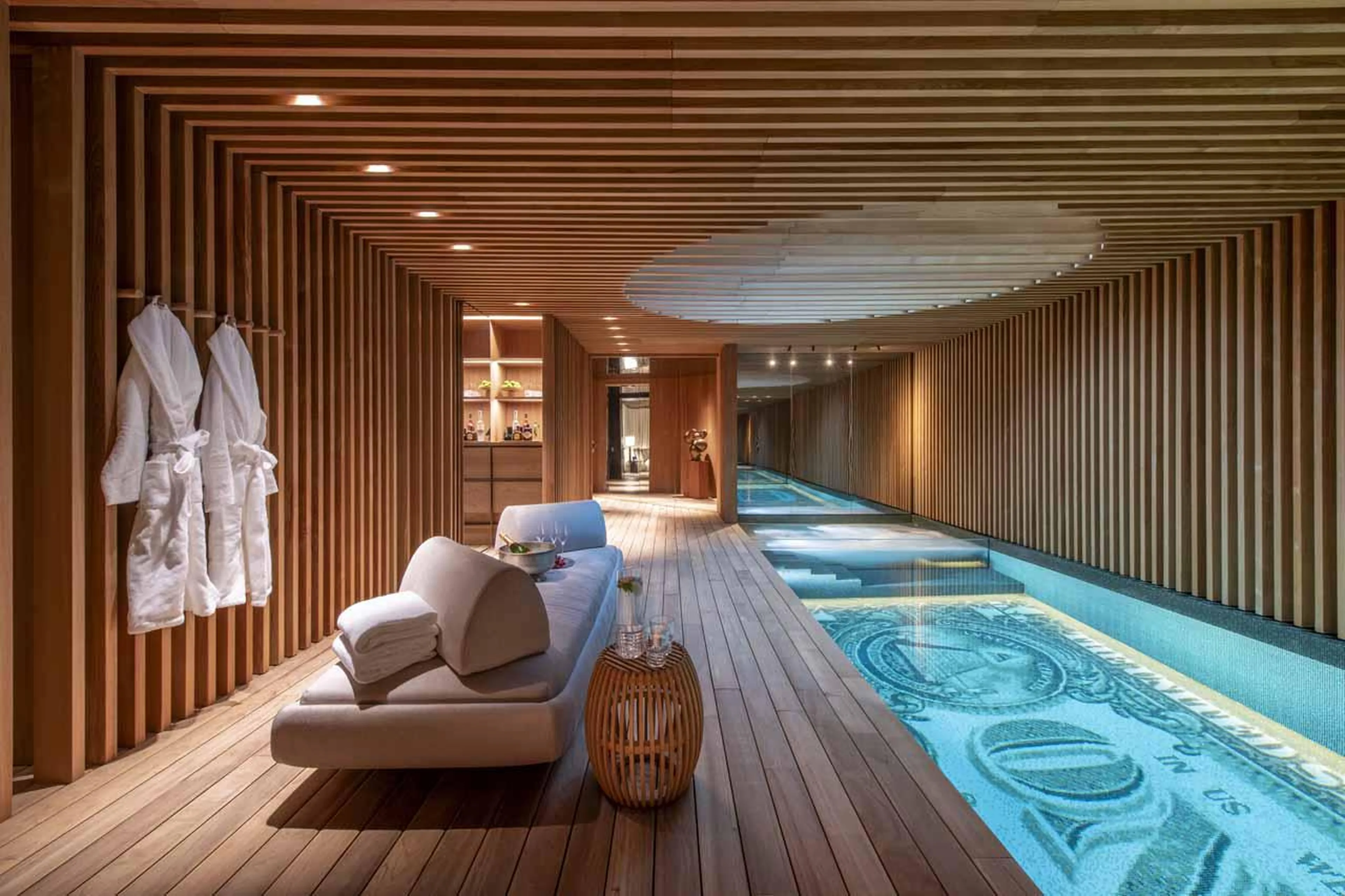 Swimming pool at Chalet Vicuna in Verbier