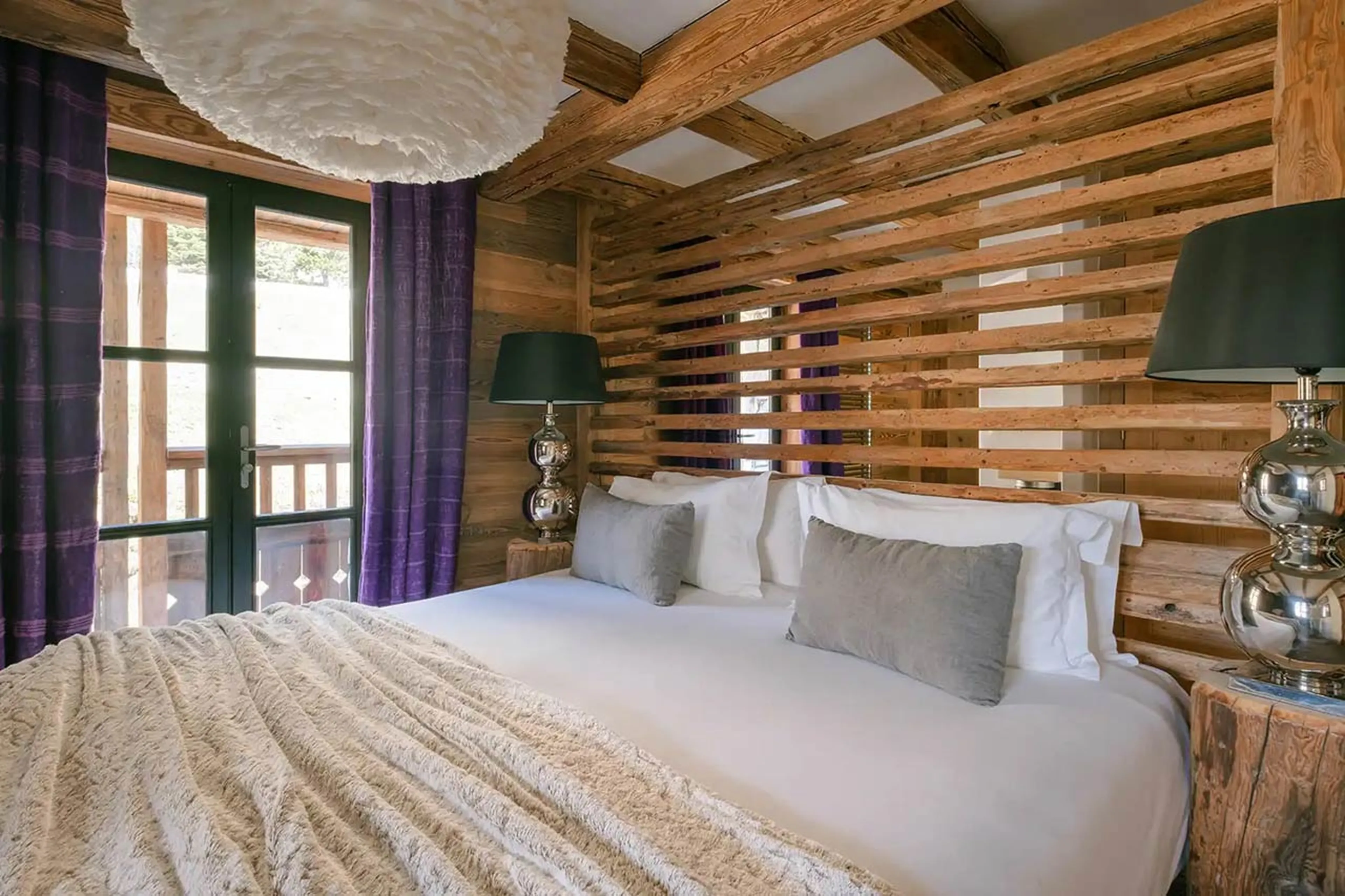 Bedroom five at Chalet Vieux Pont in Val d'Isere