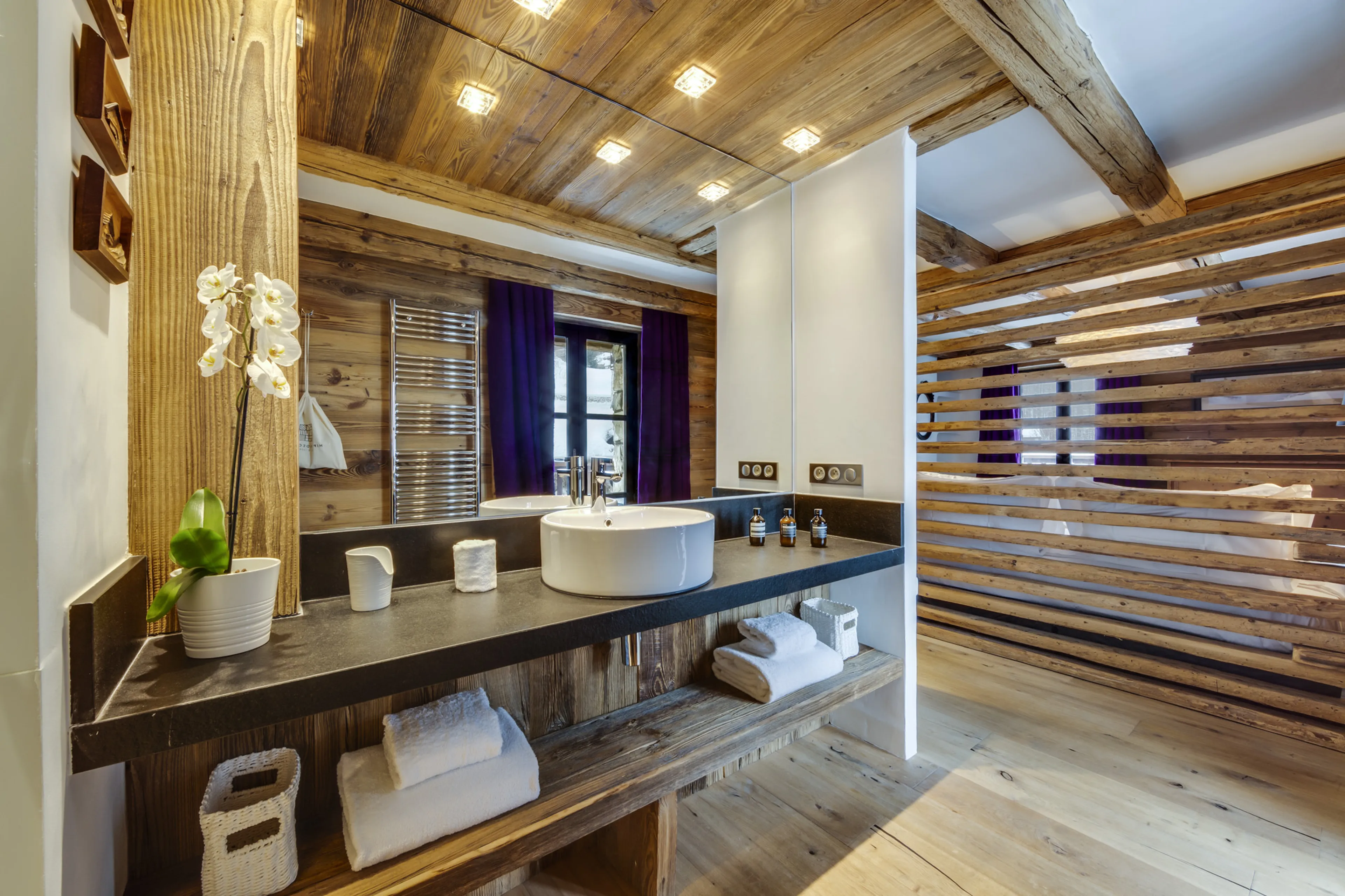 Bedroom five at Chalet Vieux Pont in Val d'Isere