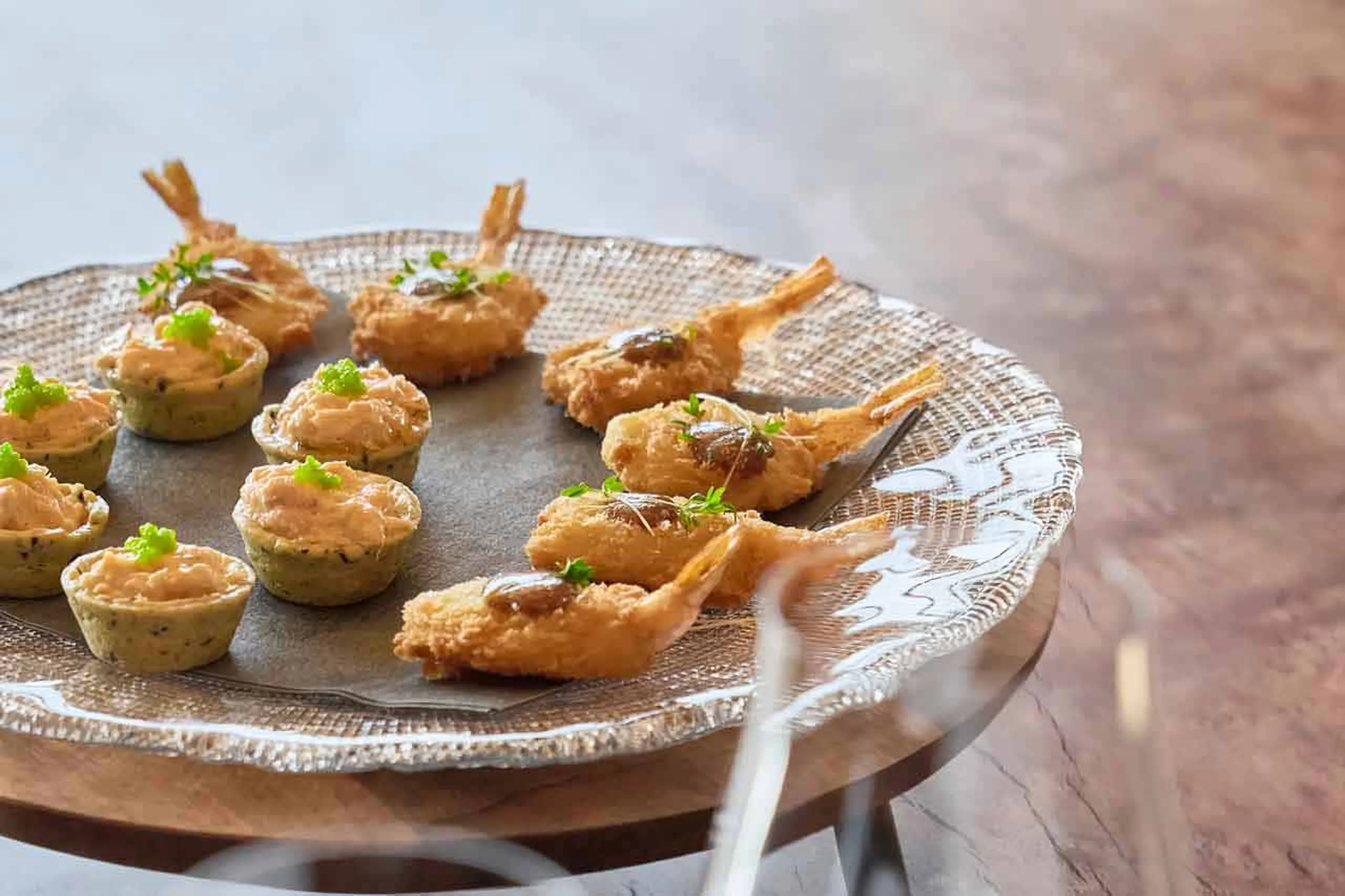 Canapes at Chalet Vilaiet in Val Gardena