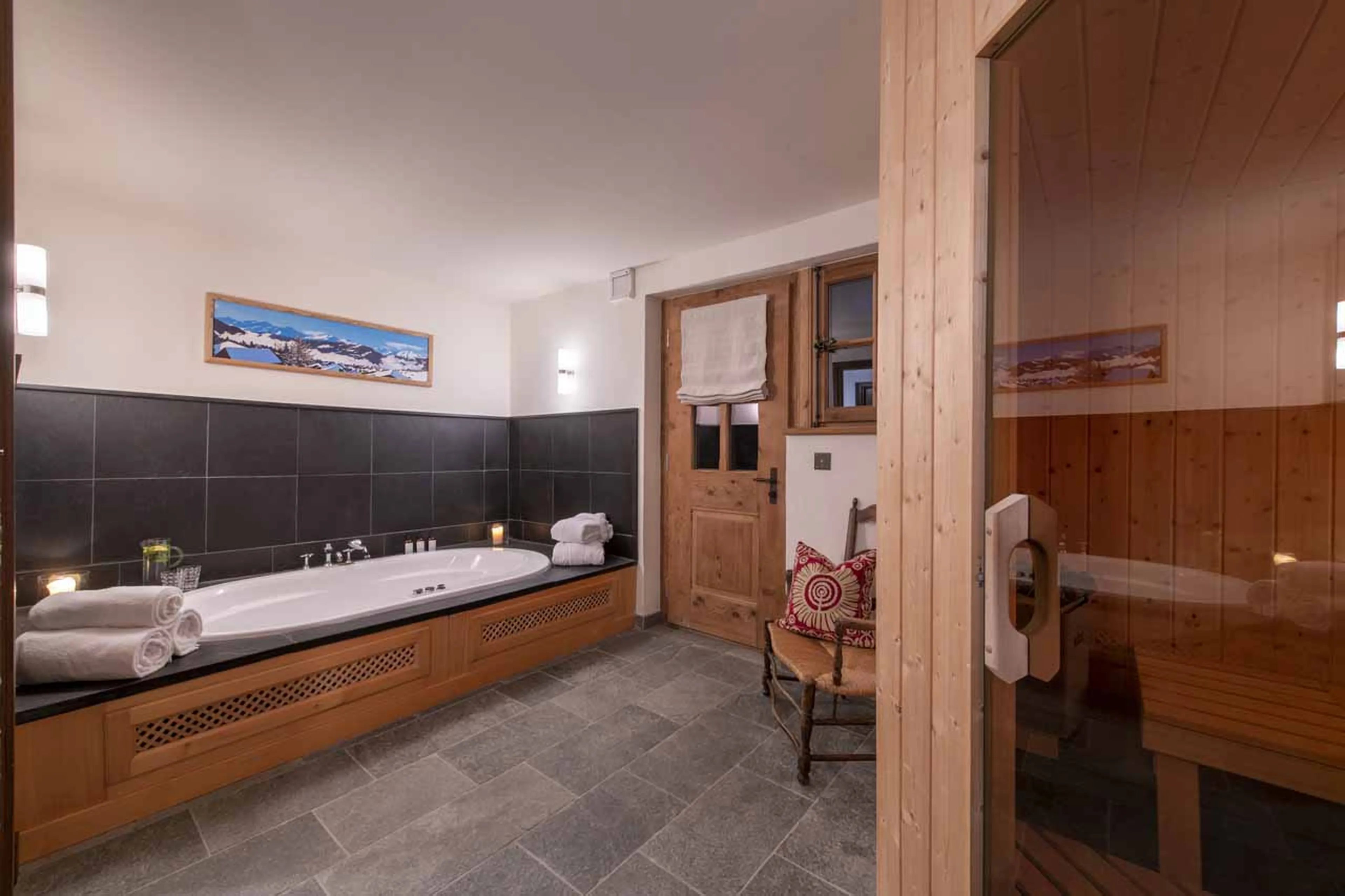 Spa area at Chalet Virmadisa in Verbier