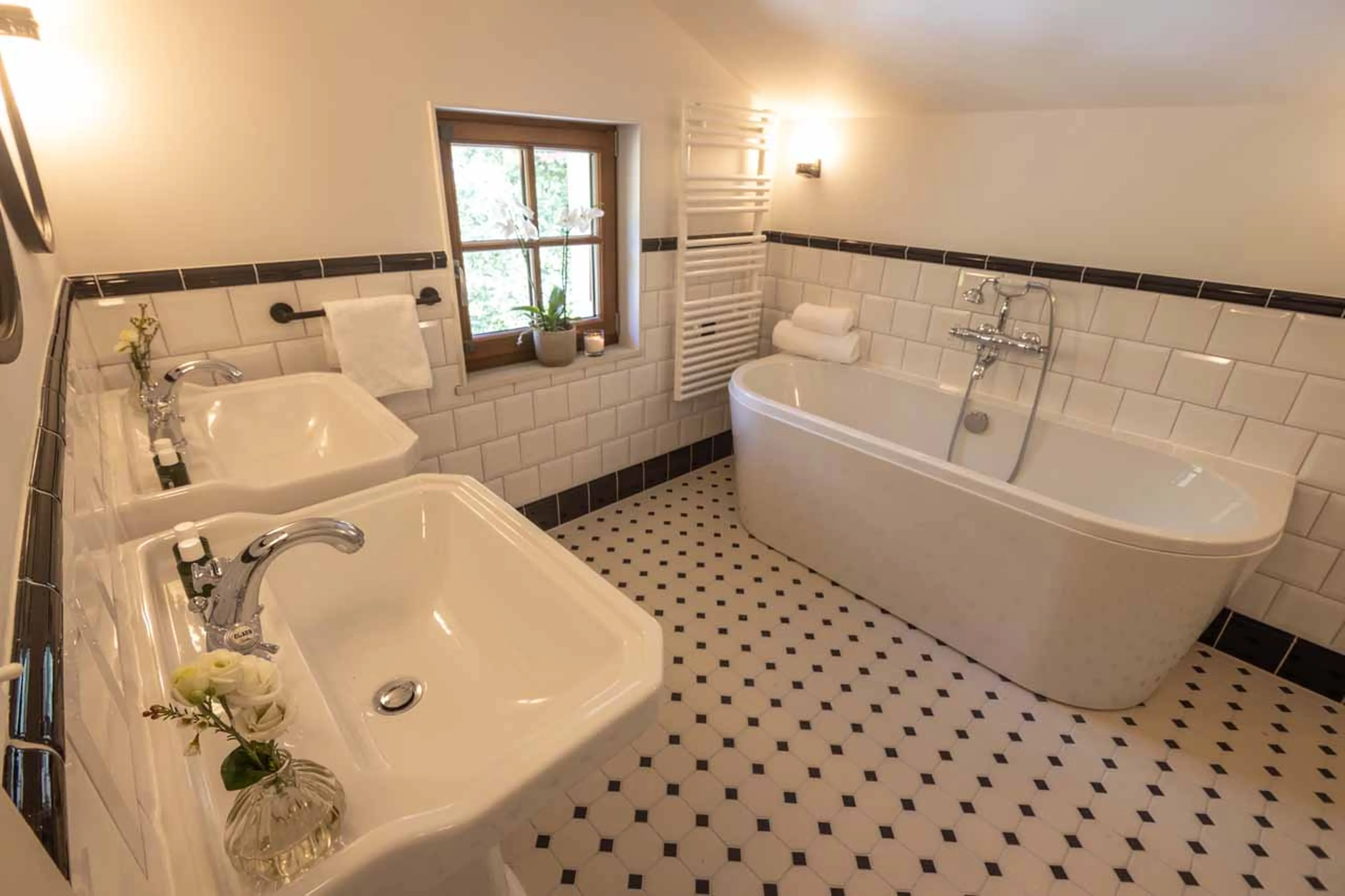 Bathroom at Chalet Le Volet Rouge in Chamonix