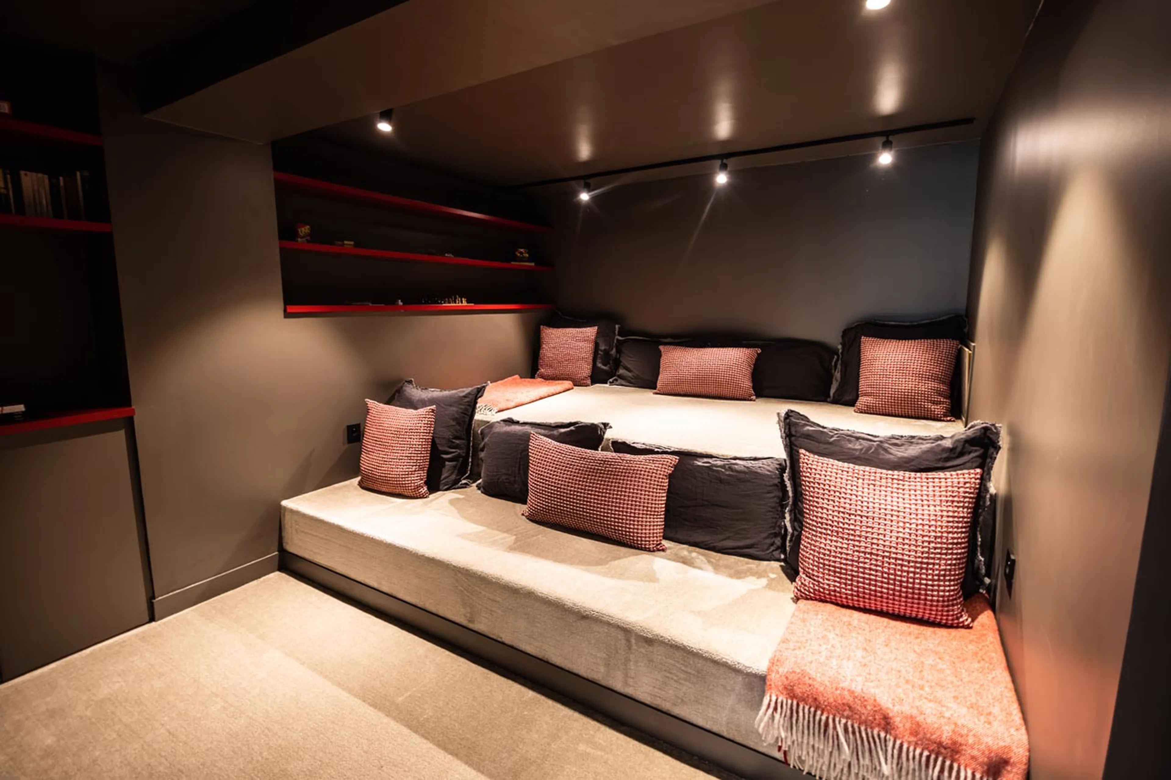 Home cinema at Chalet Le Volet Rouge in Chamonix