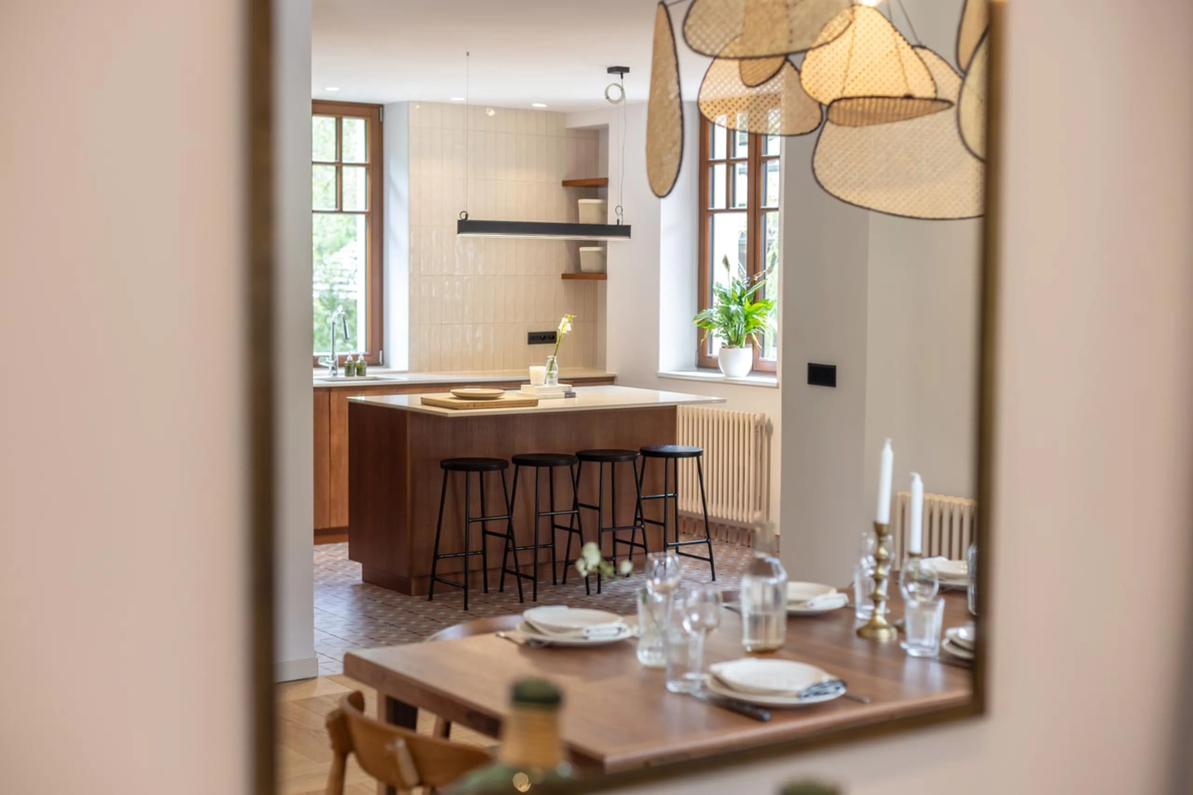 Kitchen at Chalet Le Volet Rouge in Chamonix