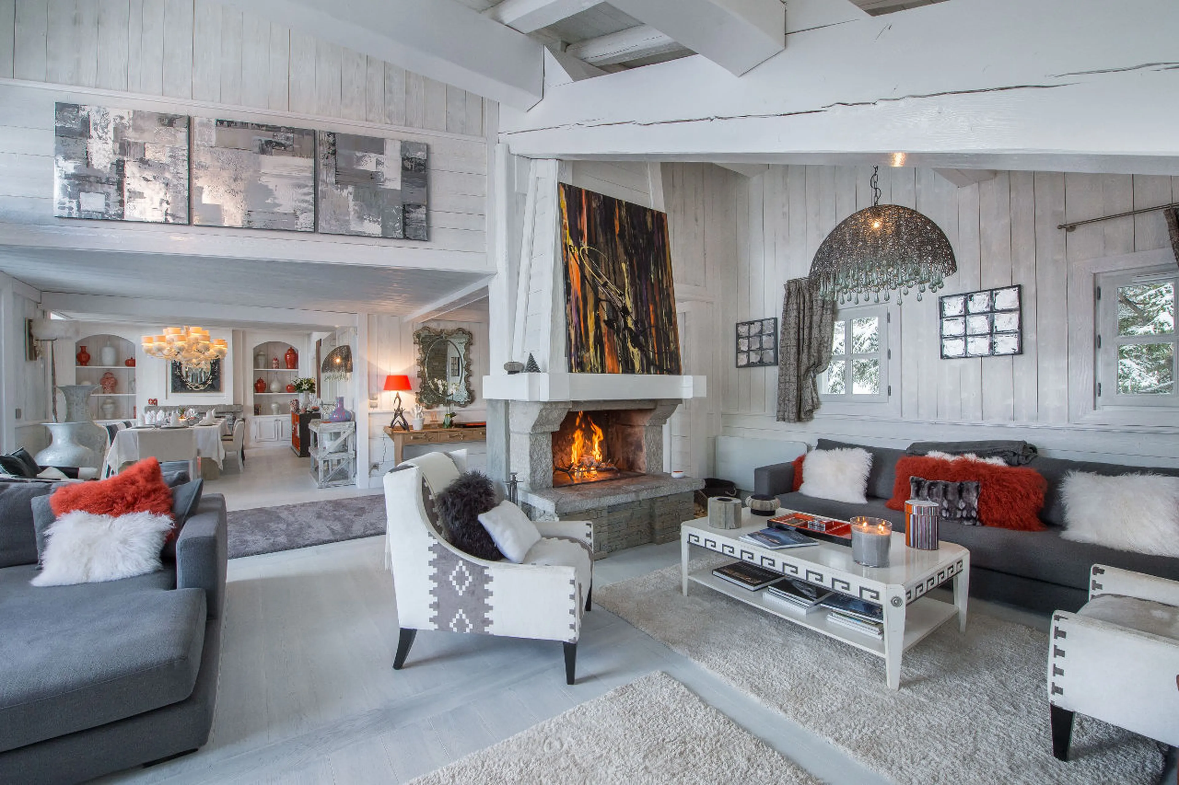 Comfortable furnishings in Chalet White Dream in Courchevel 1850