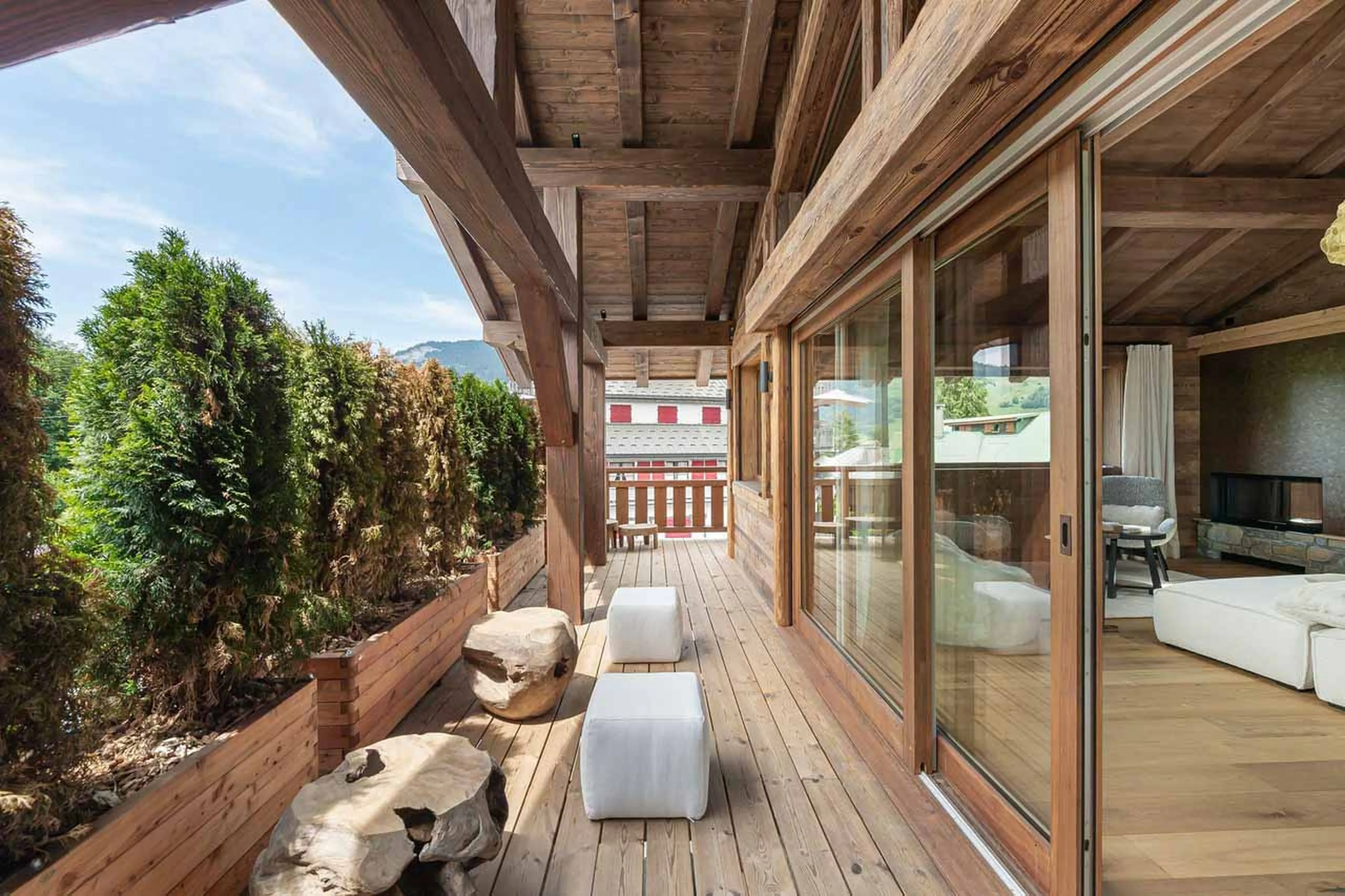 Balcony at Chalet Whymper in Megeve