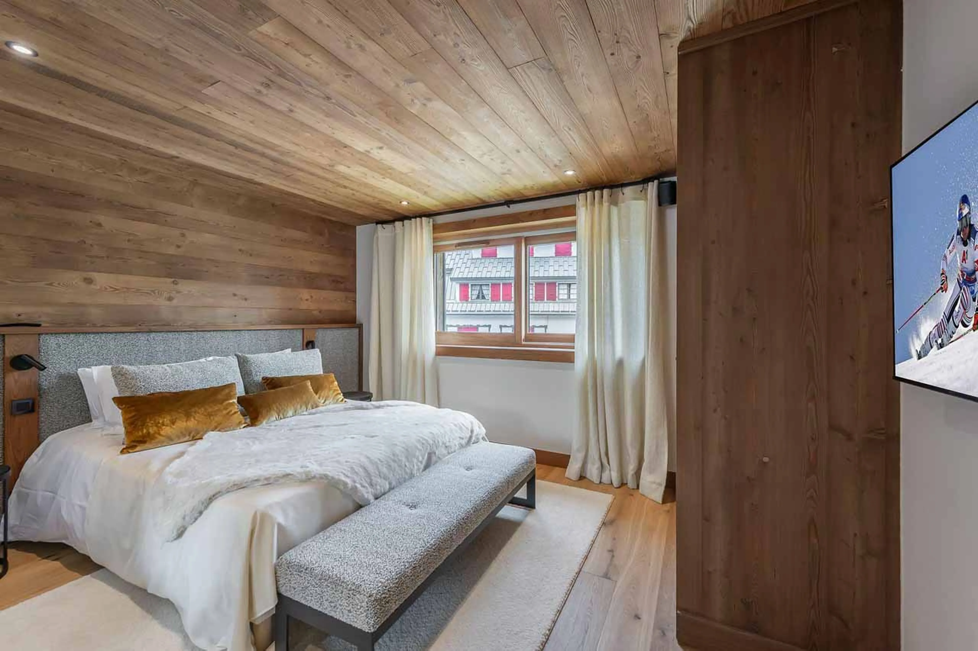Bedroom two at Chalet Whymper in Megeve