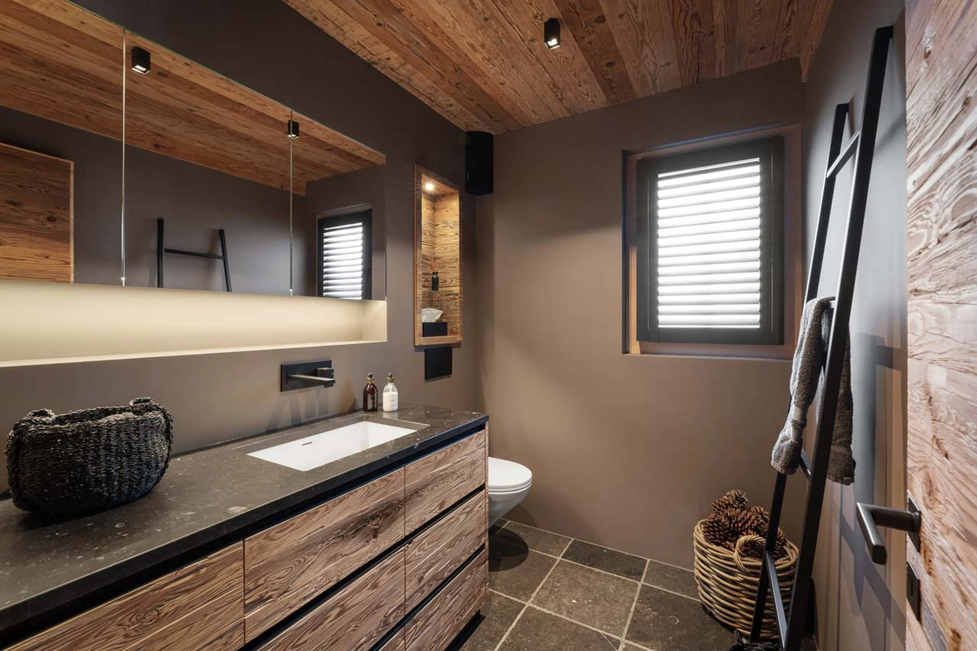Guest WC in Chalet Wood, Davos
