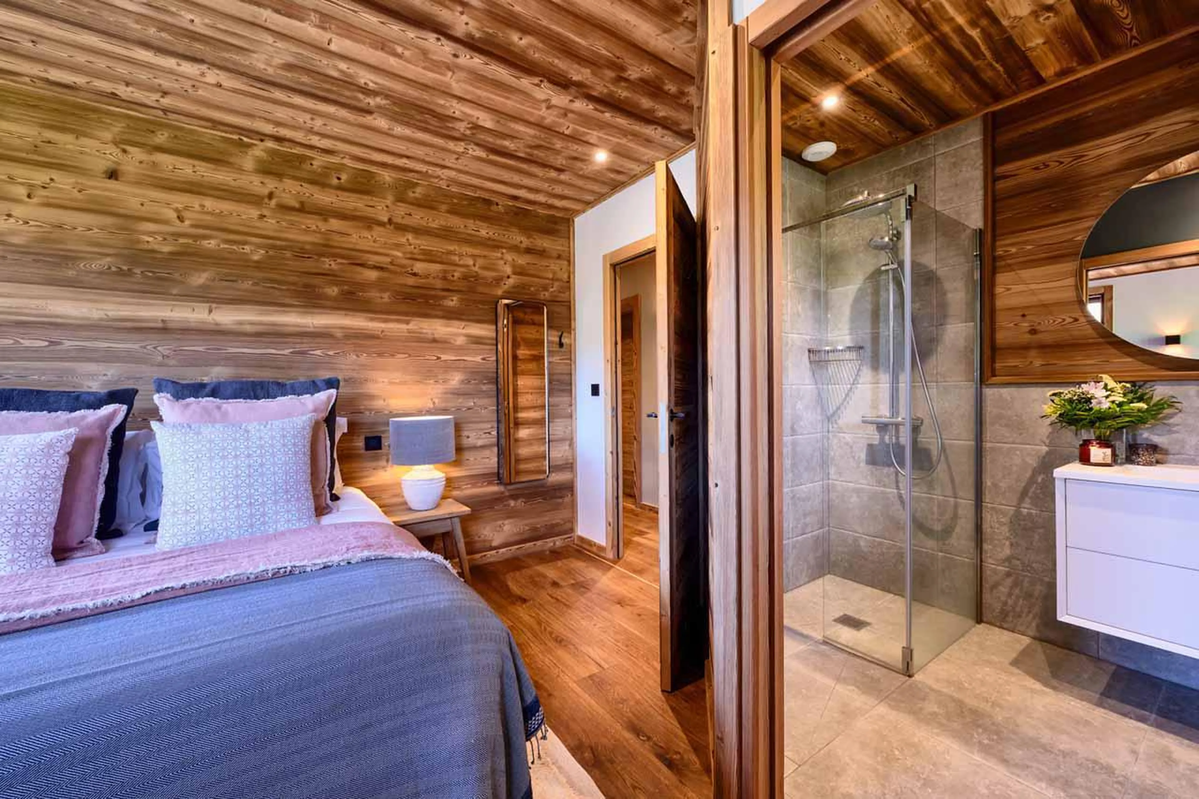 Shower room four at Chalet Xanadu in Morzine