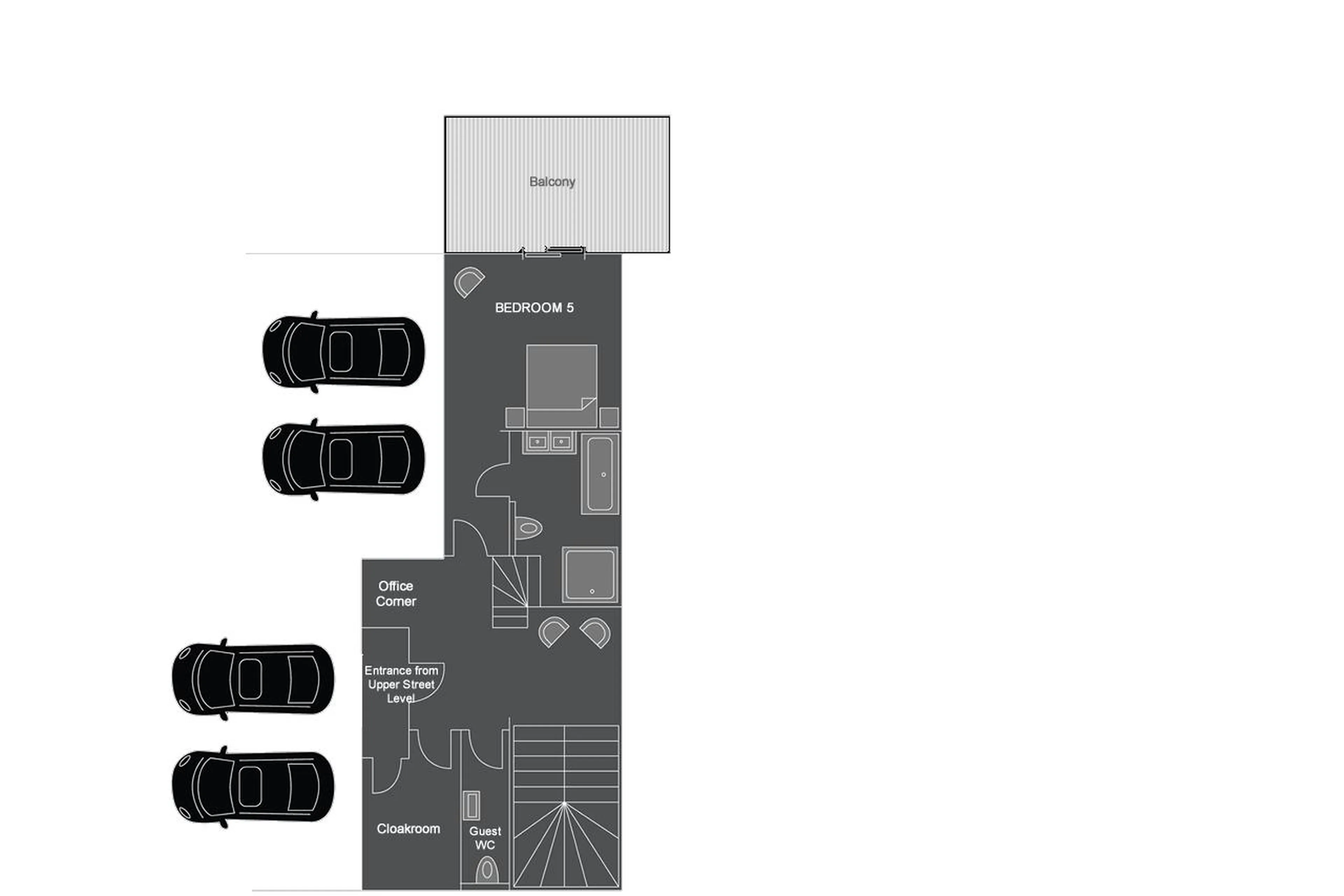 Level 4 floor plans of Chalet Xanadu in Morzine
