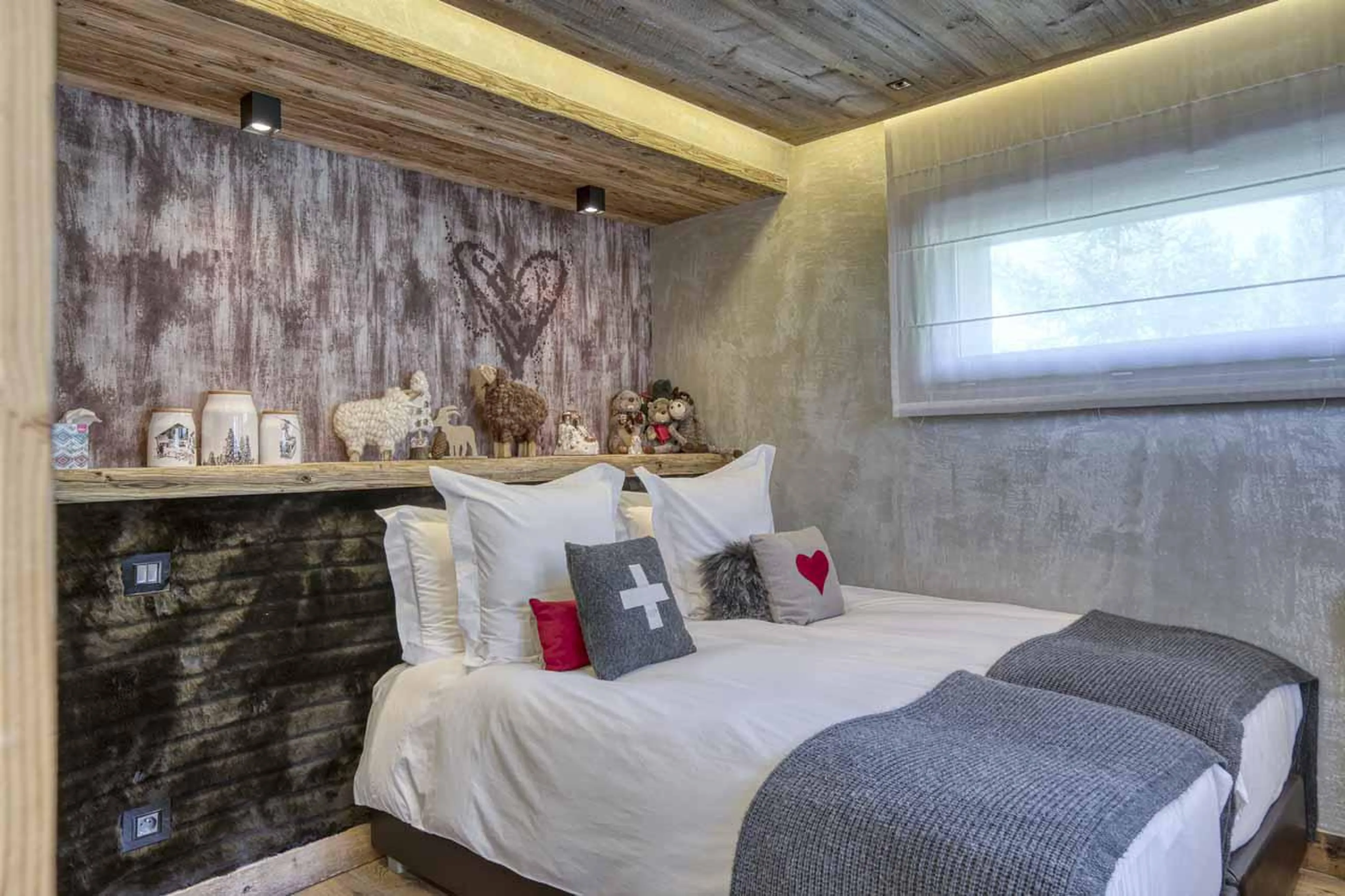 Bedroom four at Chalet Yeti in Megeve
