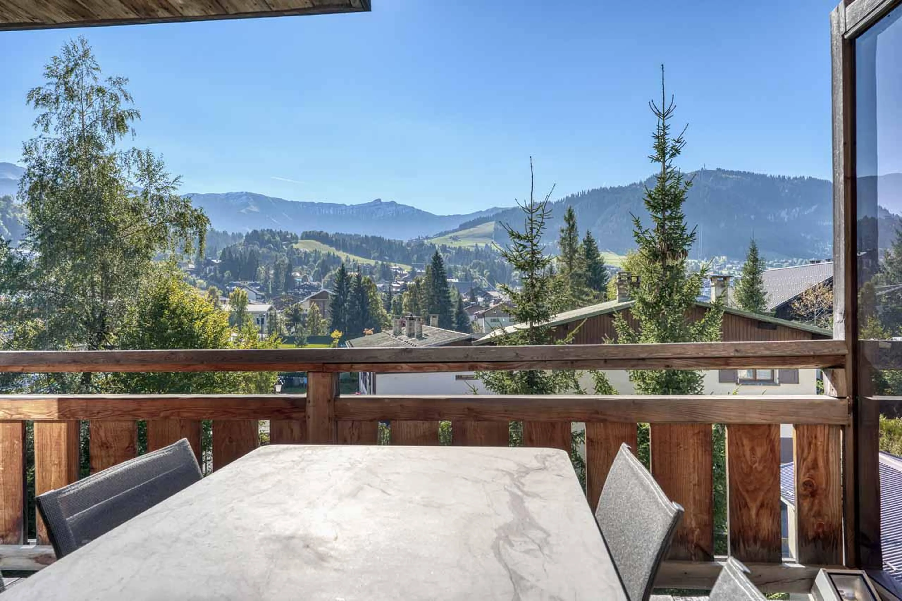 Terrace at Chalet Yeti in Megeve