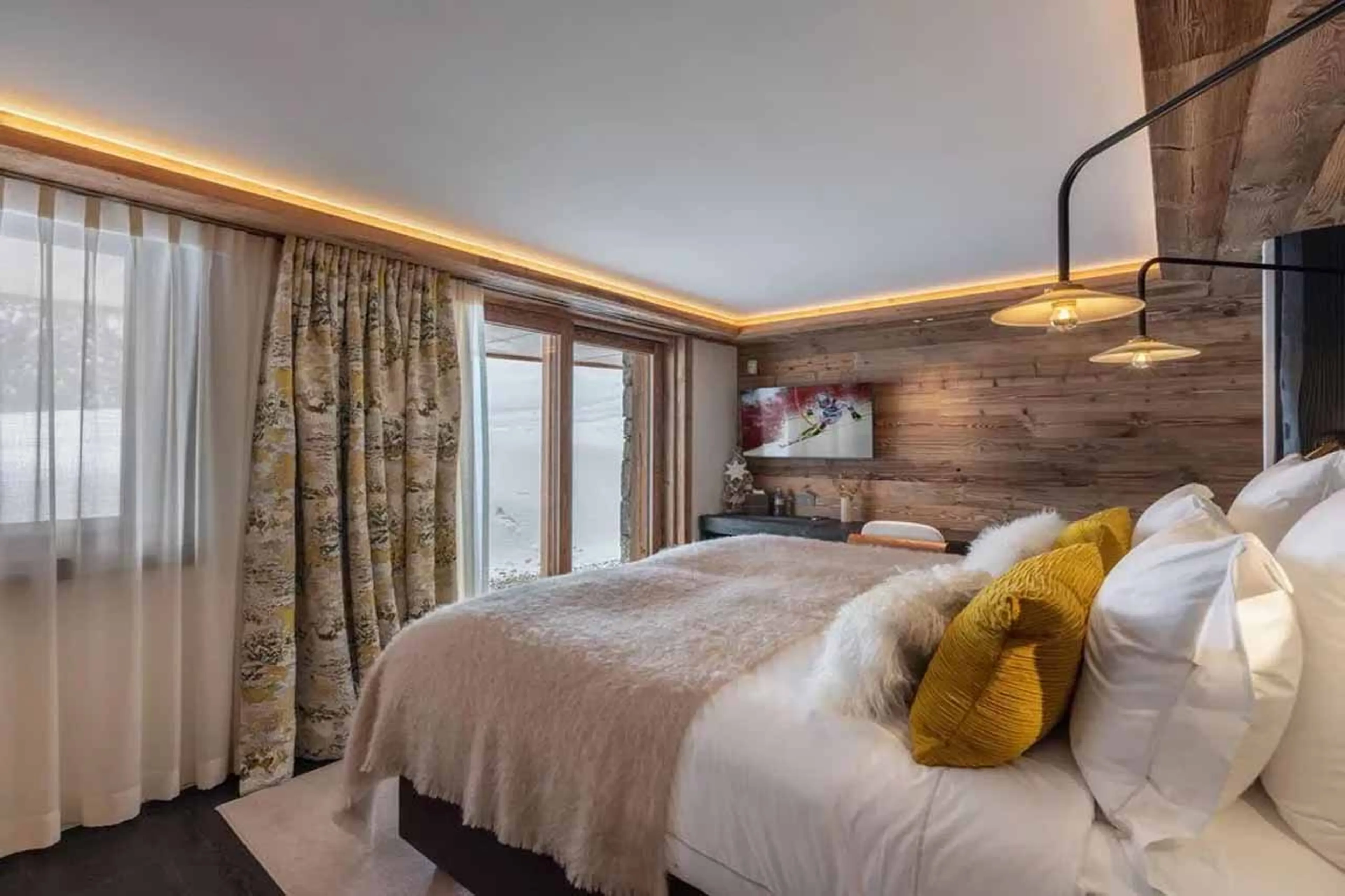 Bedroom 6 at Chalet Yin & Yang in Courchevel 1850