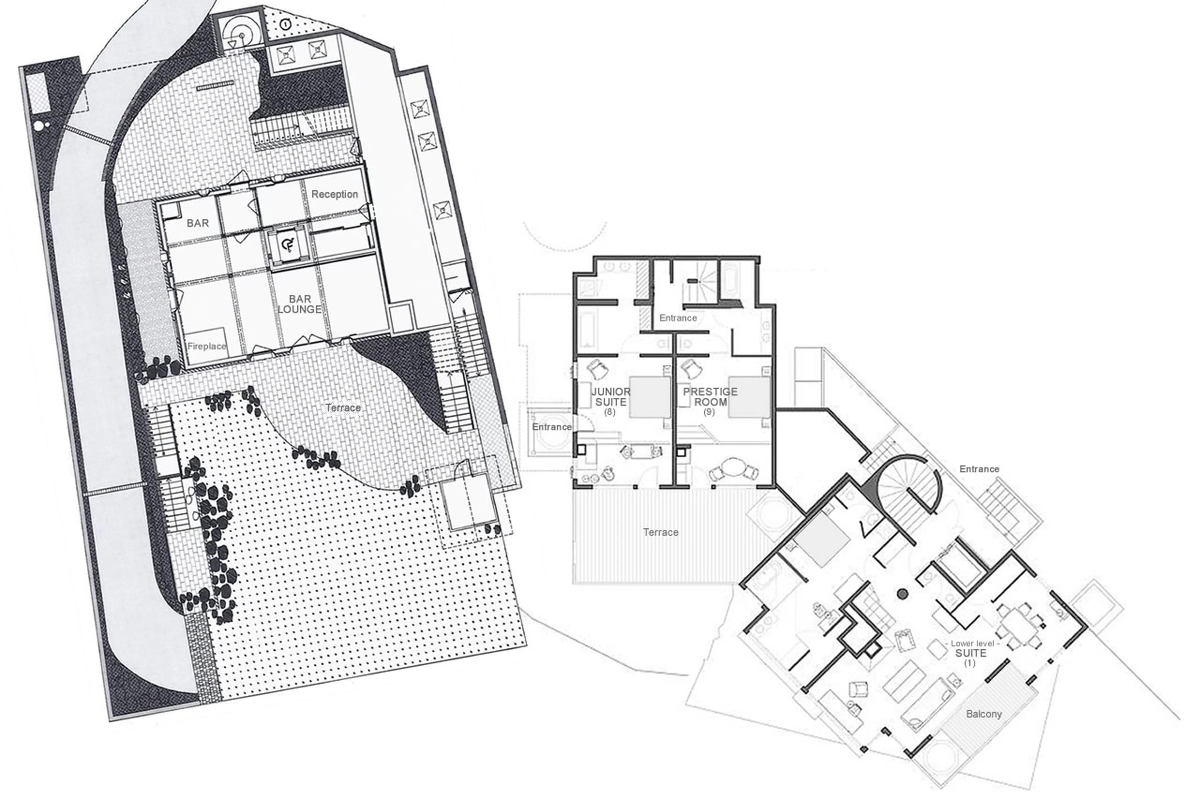 Level -1 floor plan of Le Chalet Zannier in Megeve
