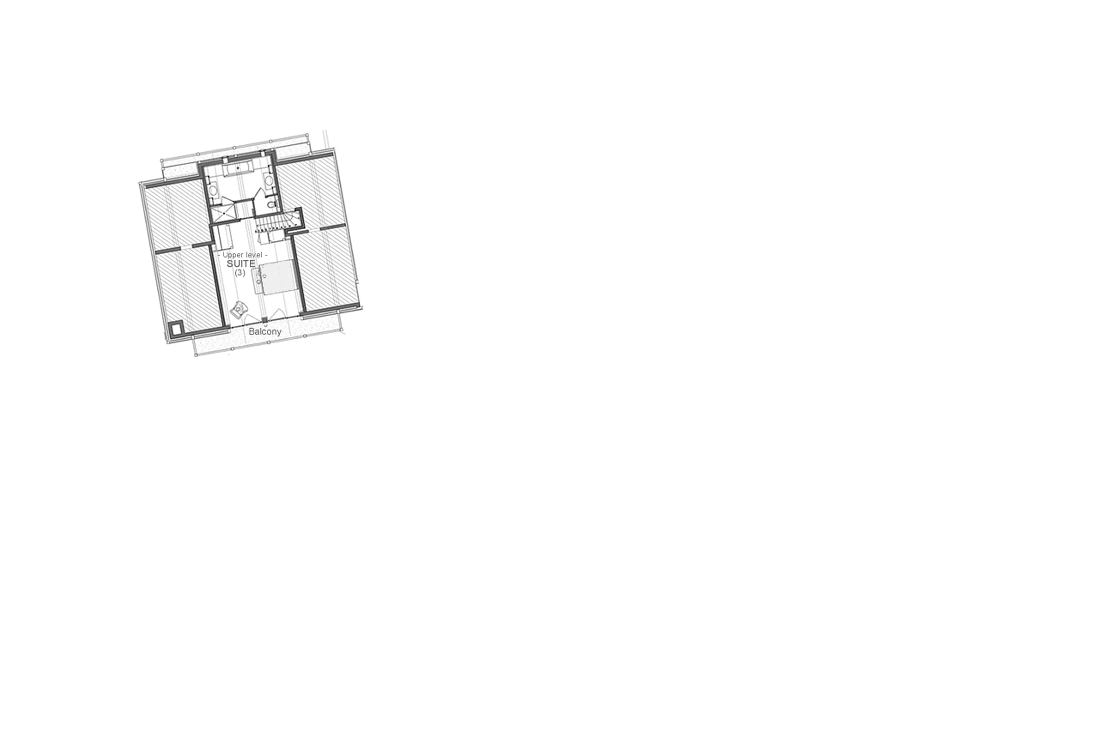 Level 1 floor plan of Le Chalet Zannier in Megeve