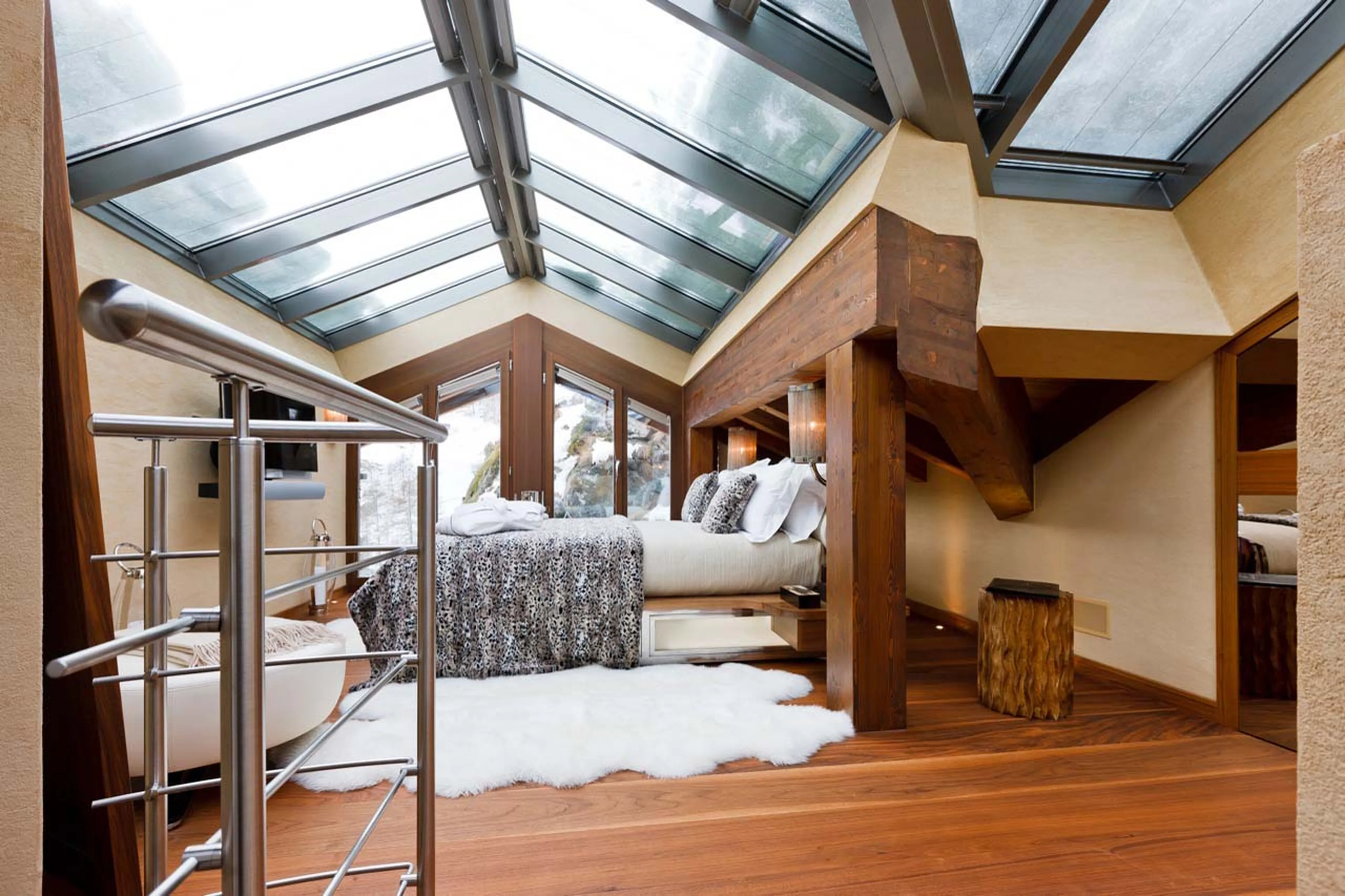 Gallery bedroom at Chalet Zermatt Peak in Zermatt