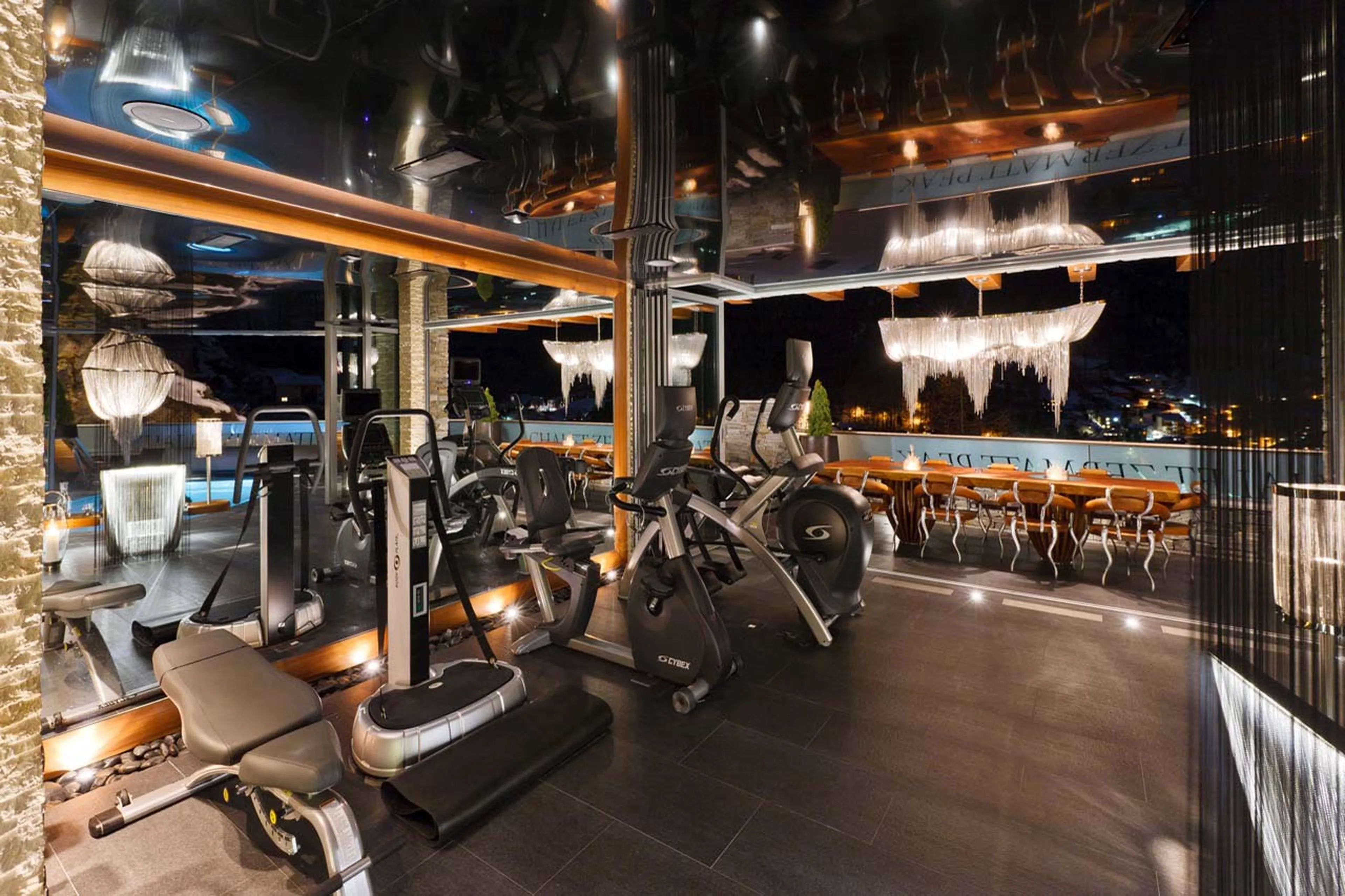 Fitness area of Chalet Zermatt Peak in Zermatt