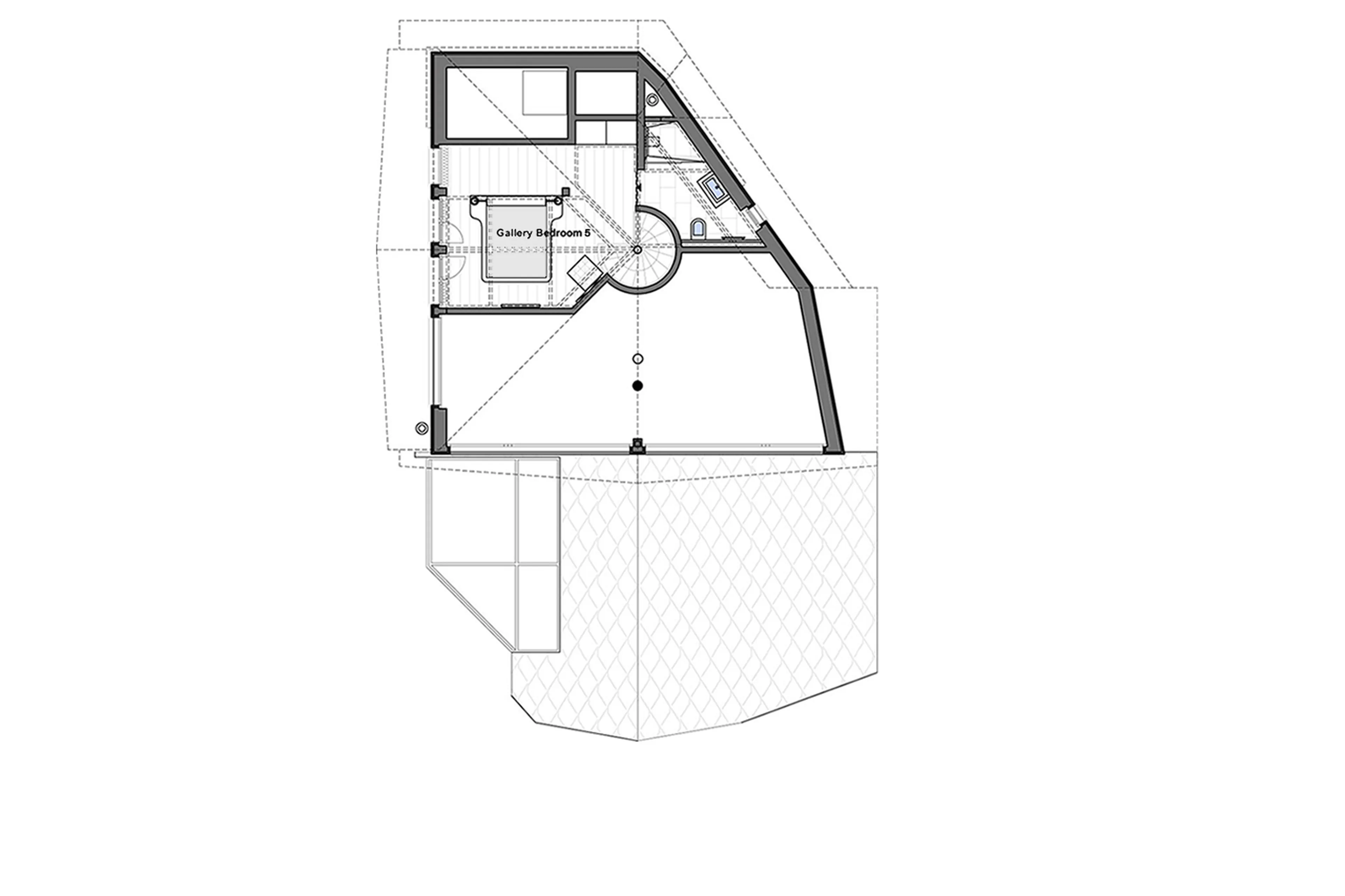 Level 4 floor floor plan of Chalet Zermatt Peak in Zermatt