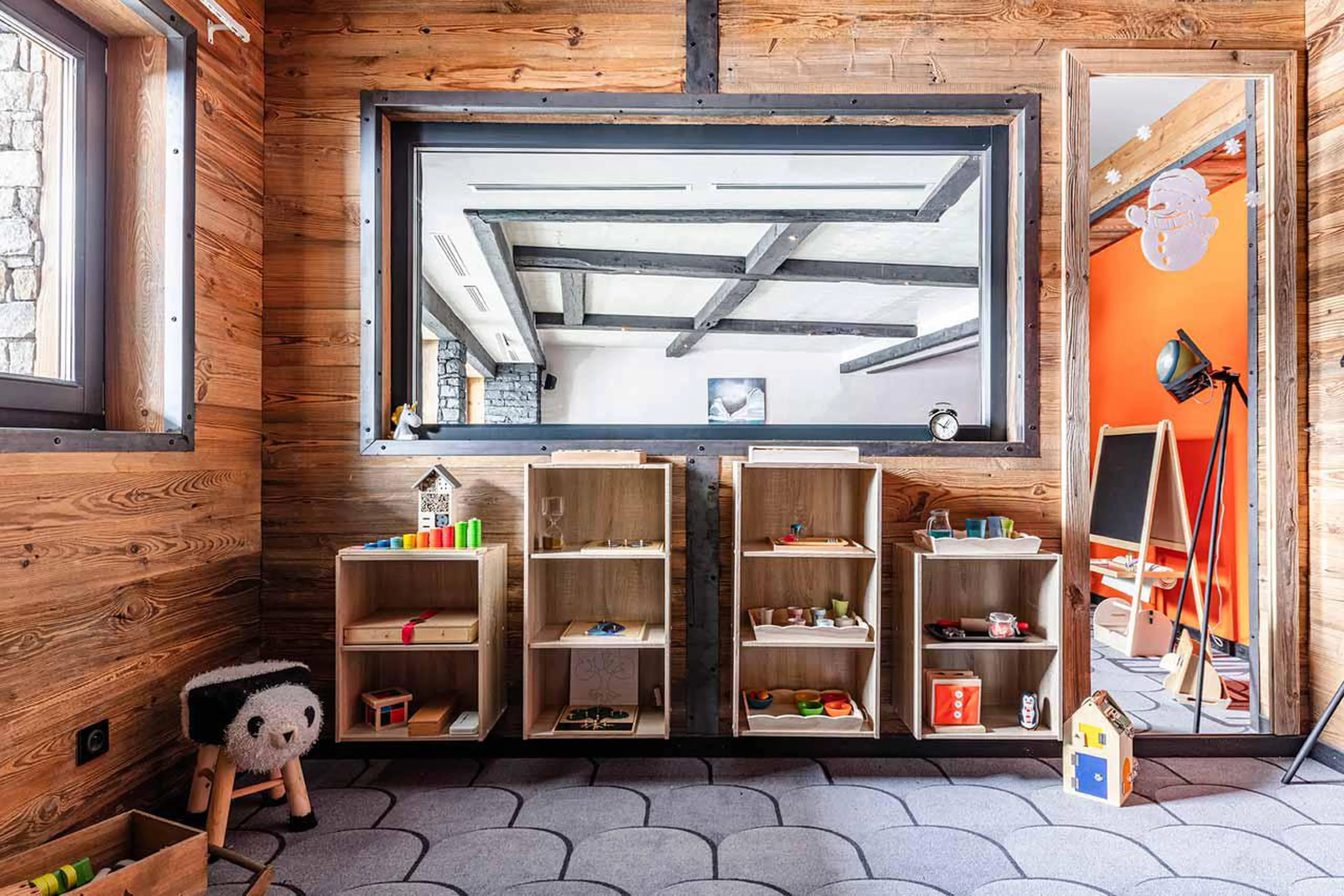 Communal playroom at Chalet Tango in Tignes