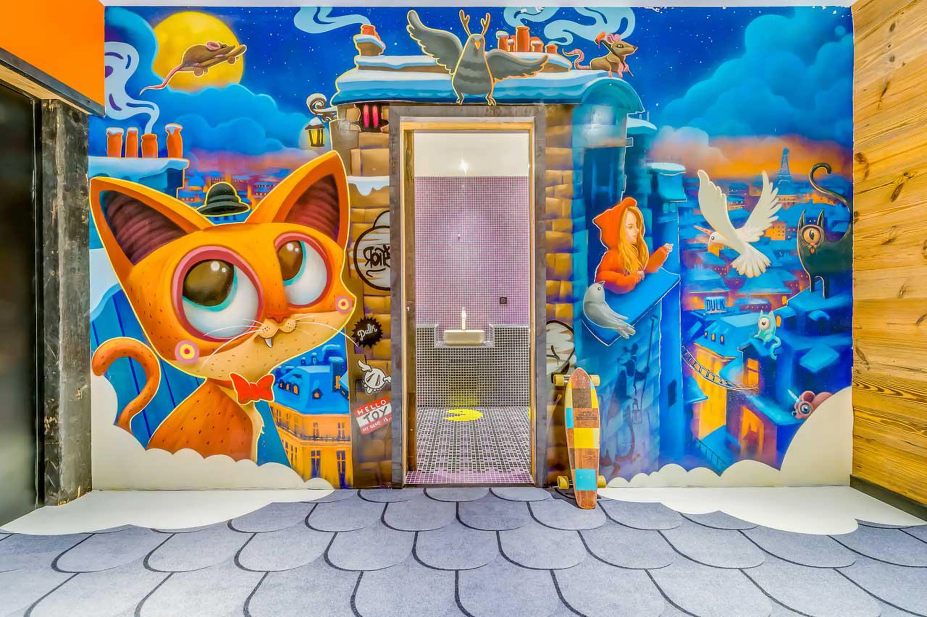 Children's playroom at Chalet Banksy in Tignes