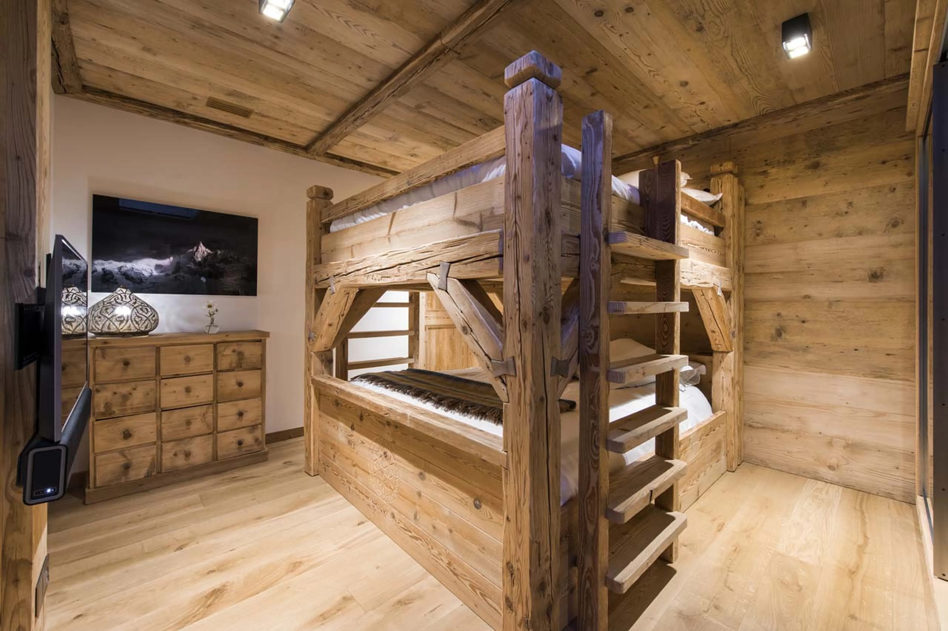 Bedroom five at Chesa El Toula in St Moritz