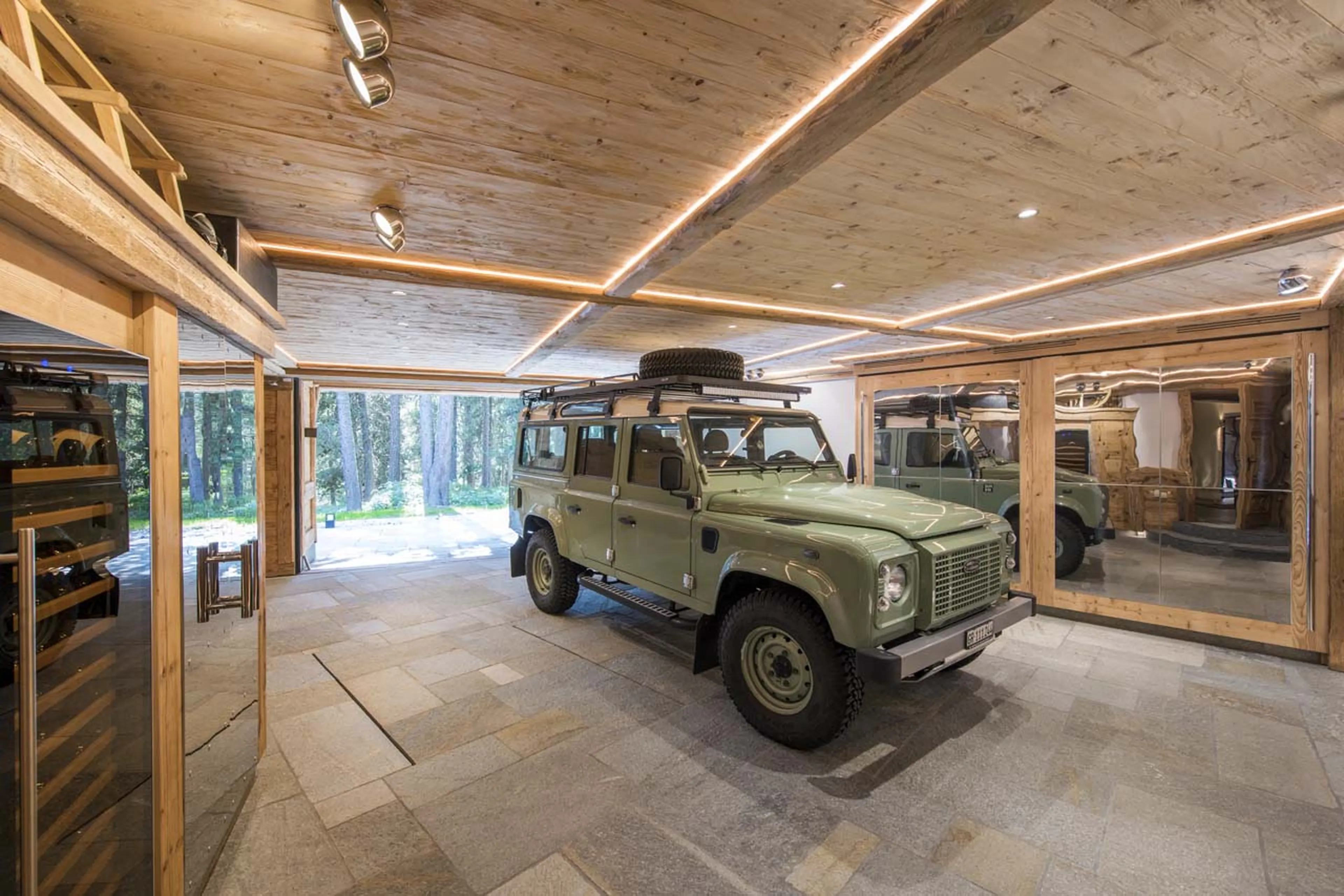 garage at Chesa El Toula in St Moritz