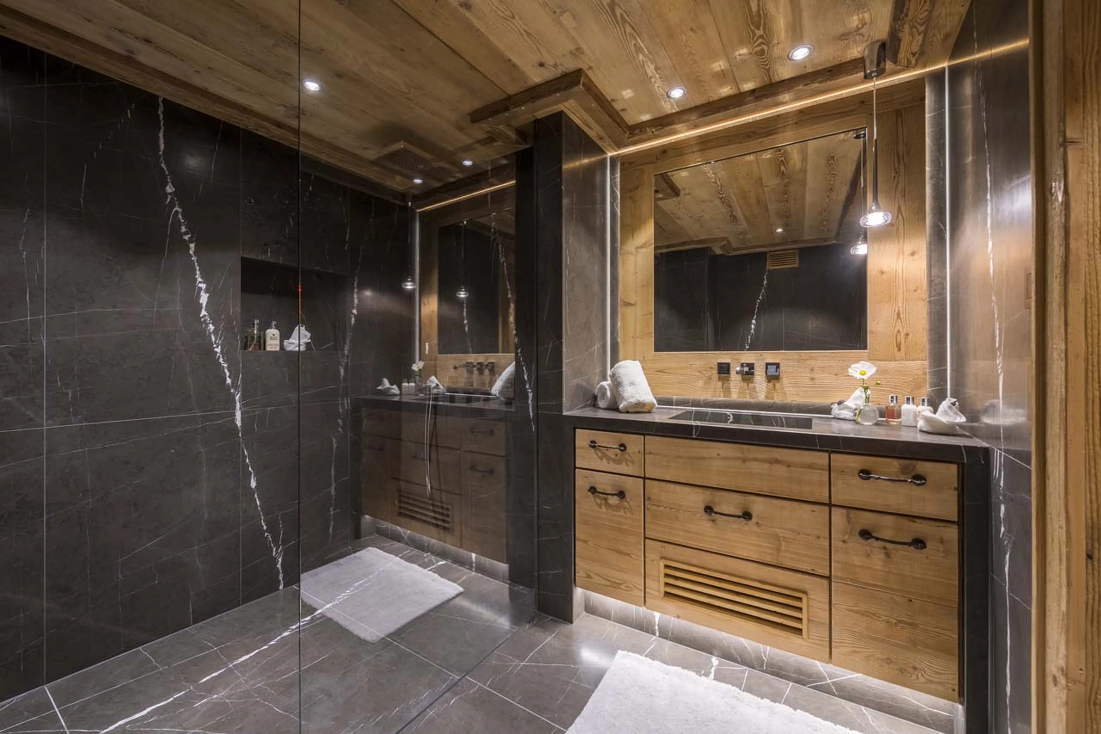 Bathroom three at Chesa El Toula in St Moritz