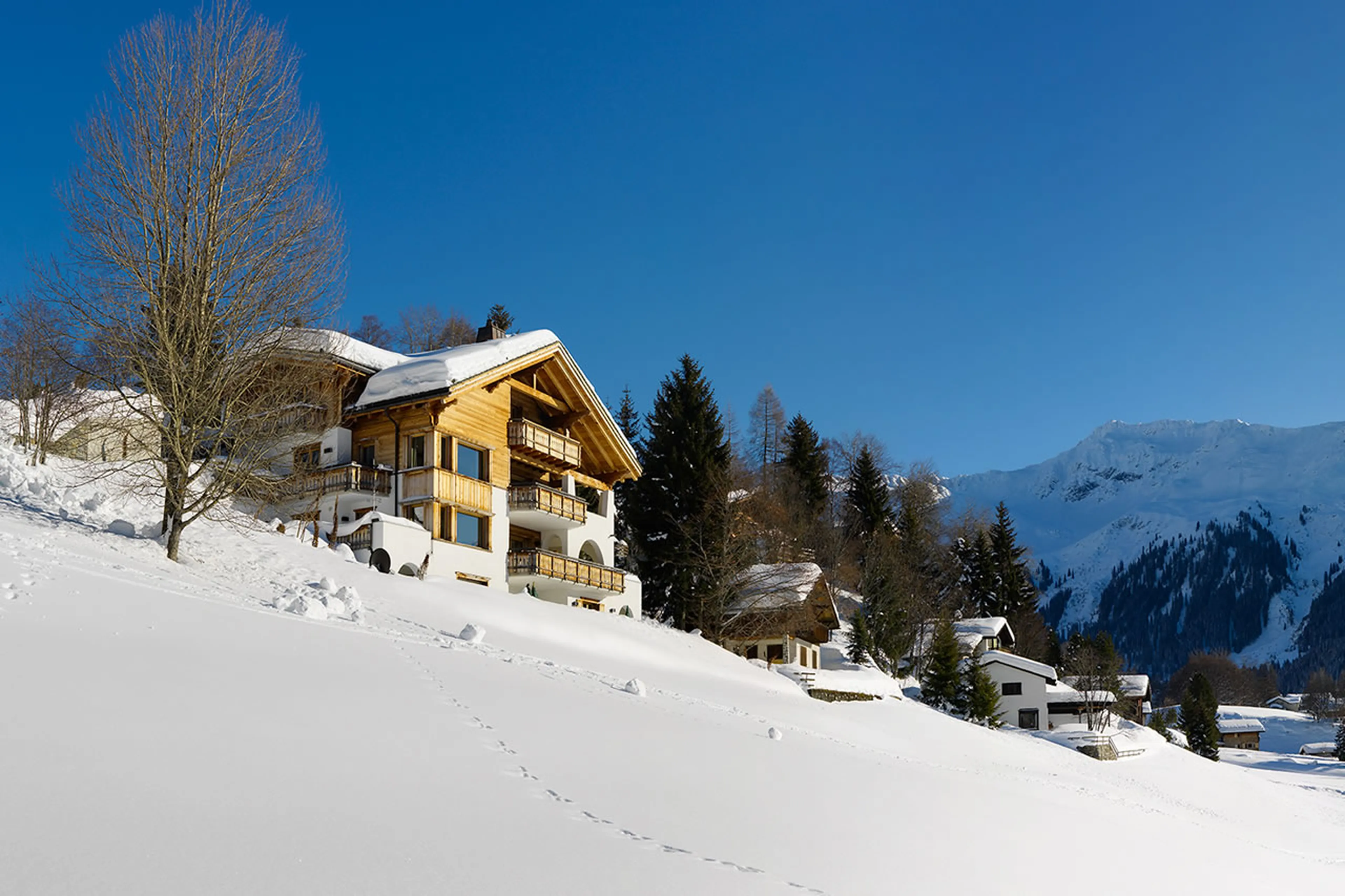 Location of Chesa Falcun in Klosters