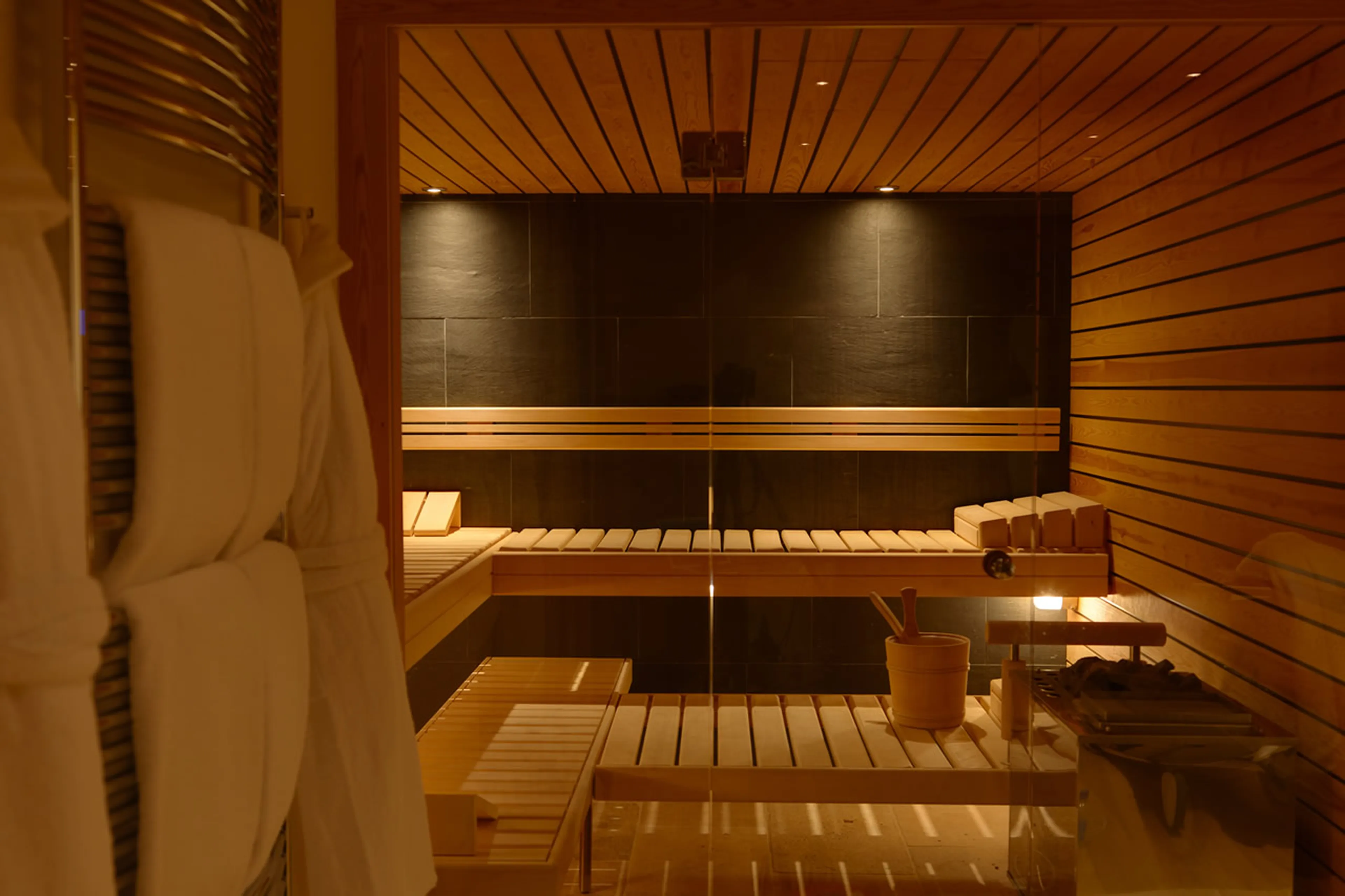 Sauna in Chesa Falcun in Klosters