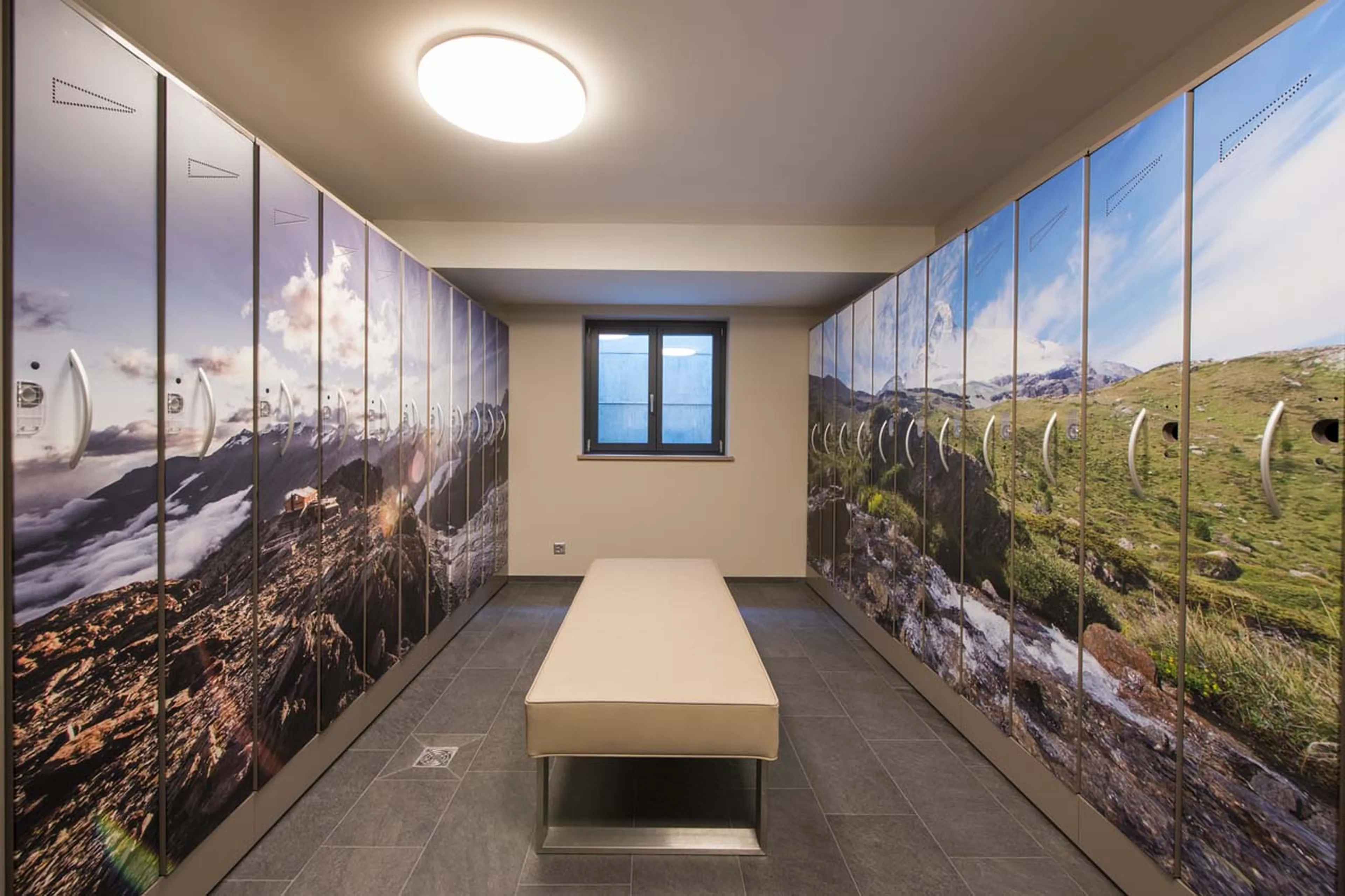 Ski room at Christiania Residence in Zermatt