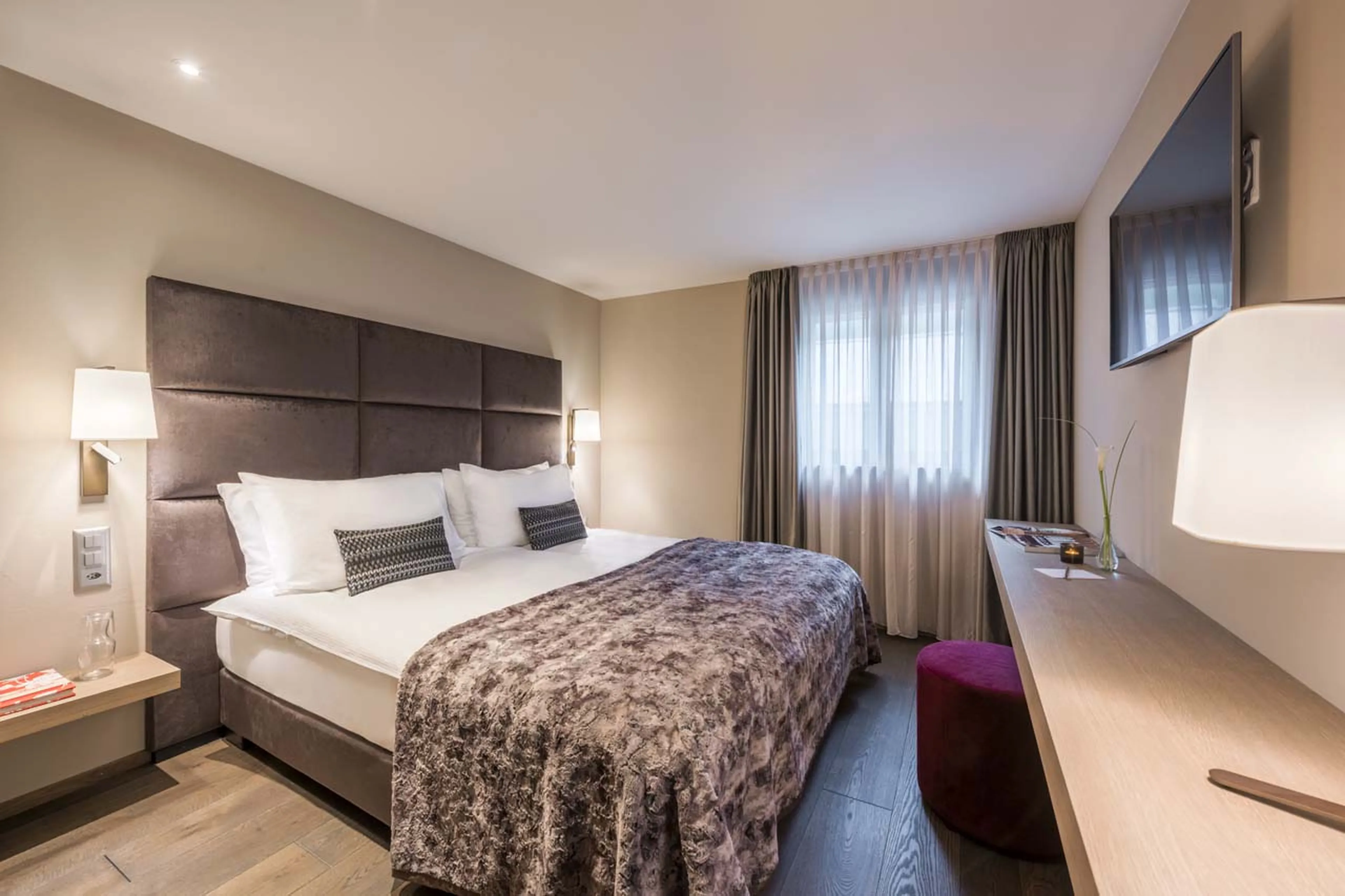 Apartment 7 bedroom one at Christiania Residence in Zermatt